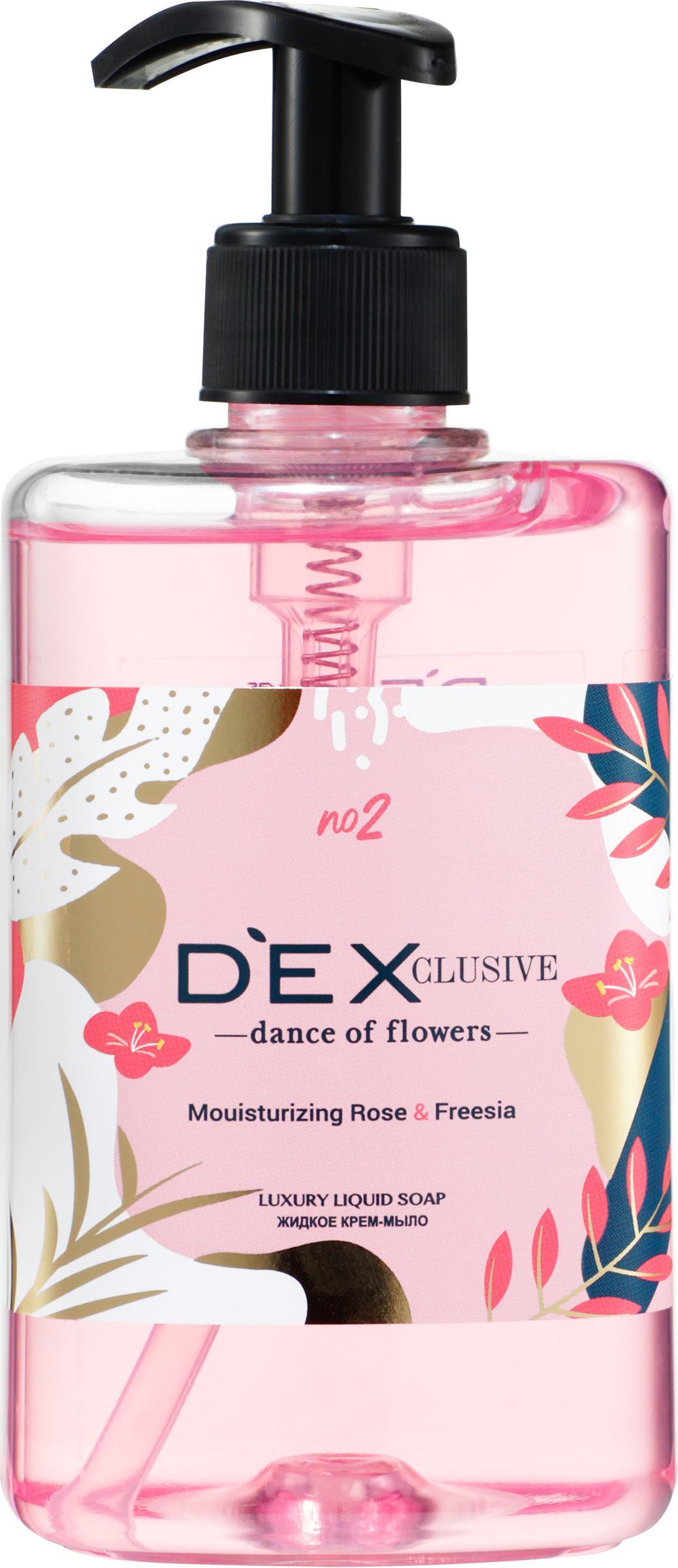 Изображение товара Жидкое мыло DEXCLUSIVE Dance of flowers парфюмированное, 500г для рук