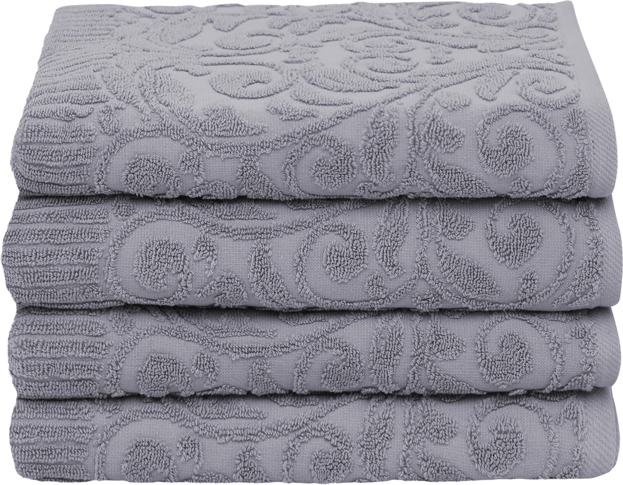 Изображение товара Махровое полотенце HOMECLUB Ажур 50х80см светло-серое