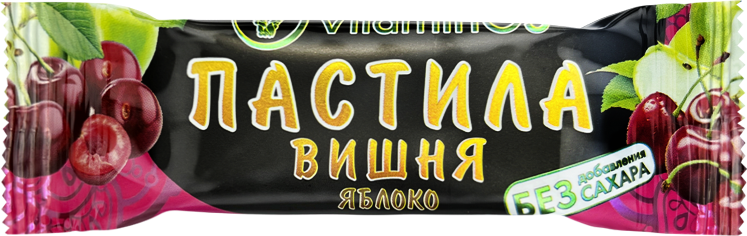 Изображение товара Пастила натуральная VITAMINOS Вишня без сахара 40г