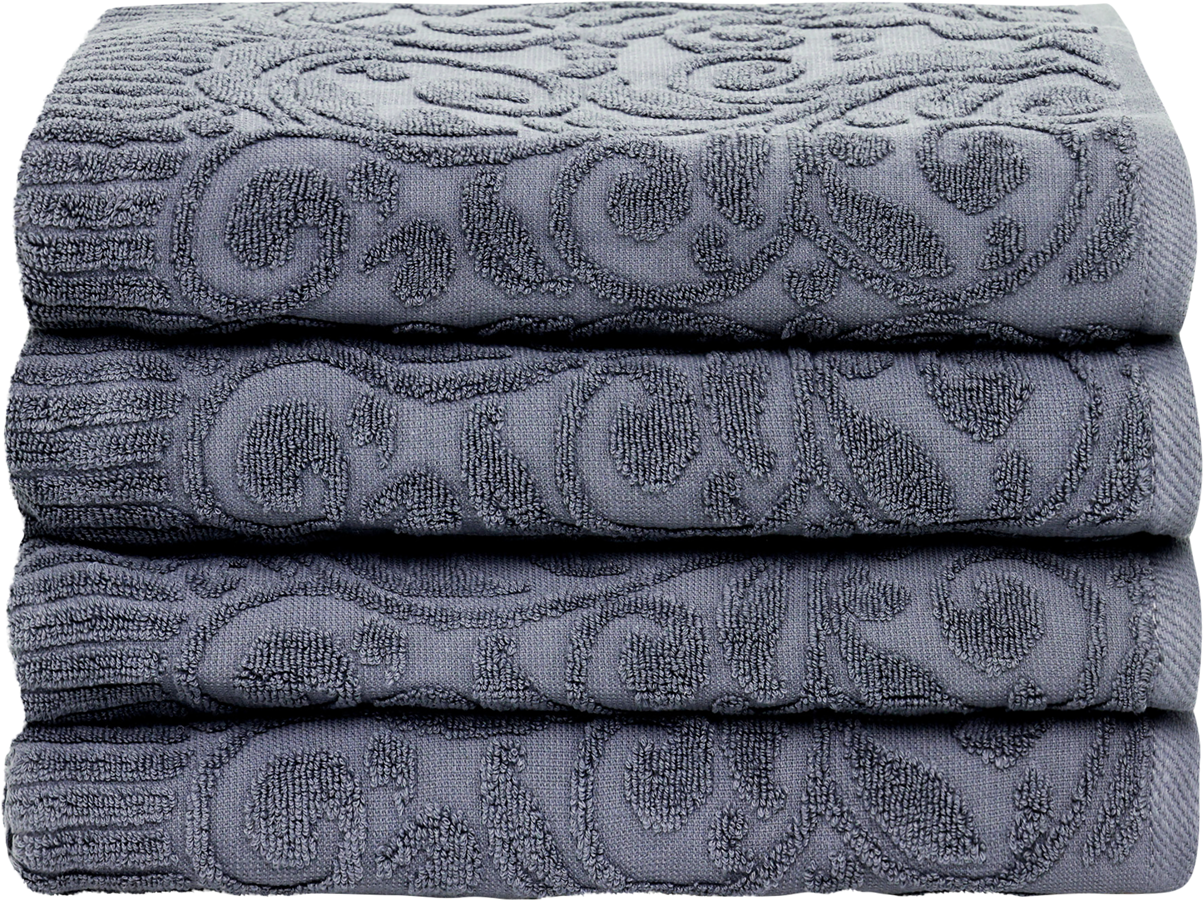 Изображение товара Махровое полотенце HOMECLUB Ажур 100х150 см серое высокое качество