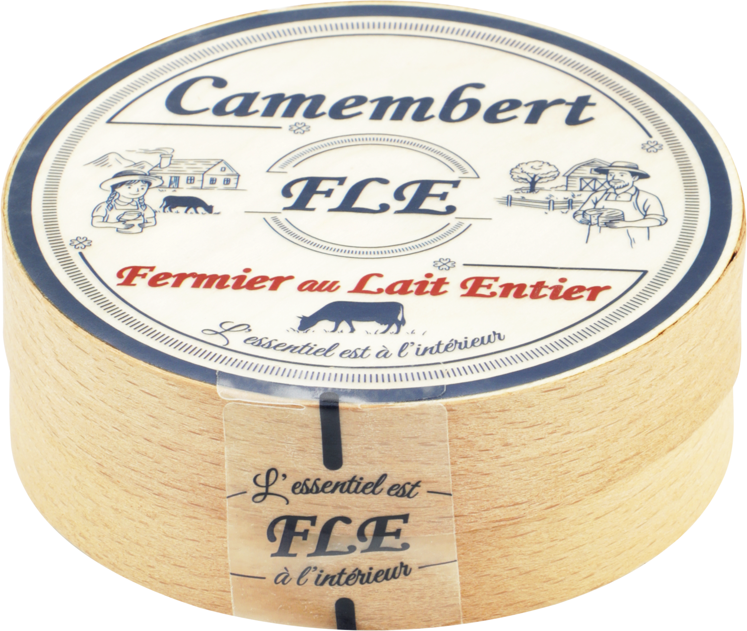 Изображение товара Мягкий сыр FLE Камамбер с белой плесенью 125г натуральный