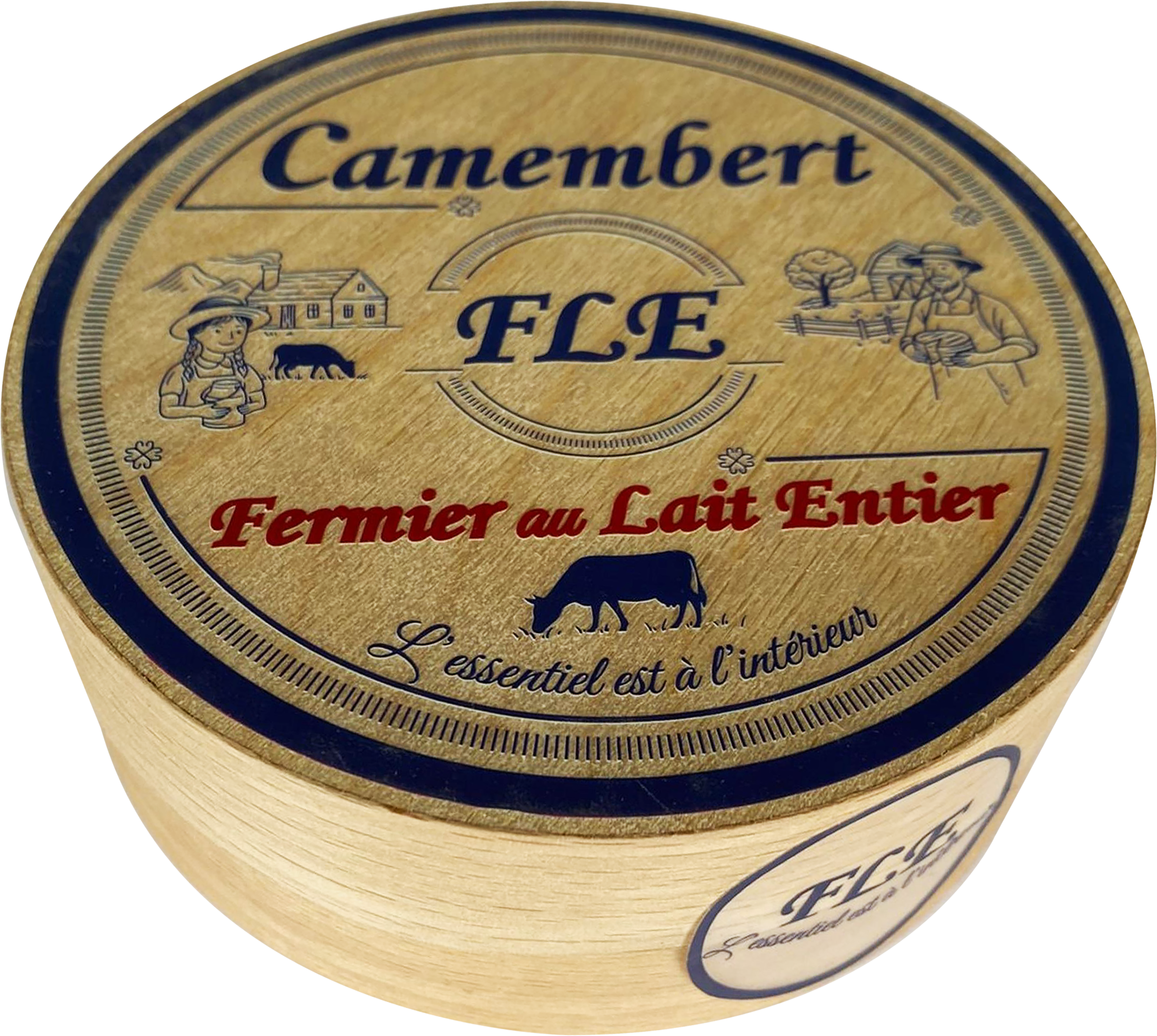 Изображение товара Мягкий сыр FLE Камамбер с белой плесенью 125г натуральный