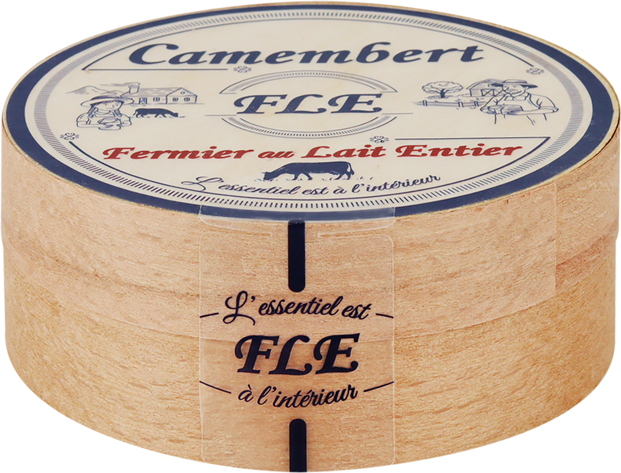 Изображение товара Мягкий сыр FLE Камамбер с белой плесенью 125г натуральный