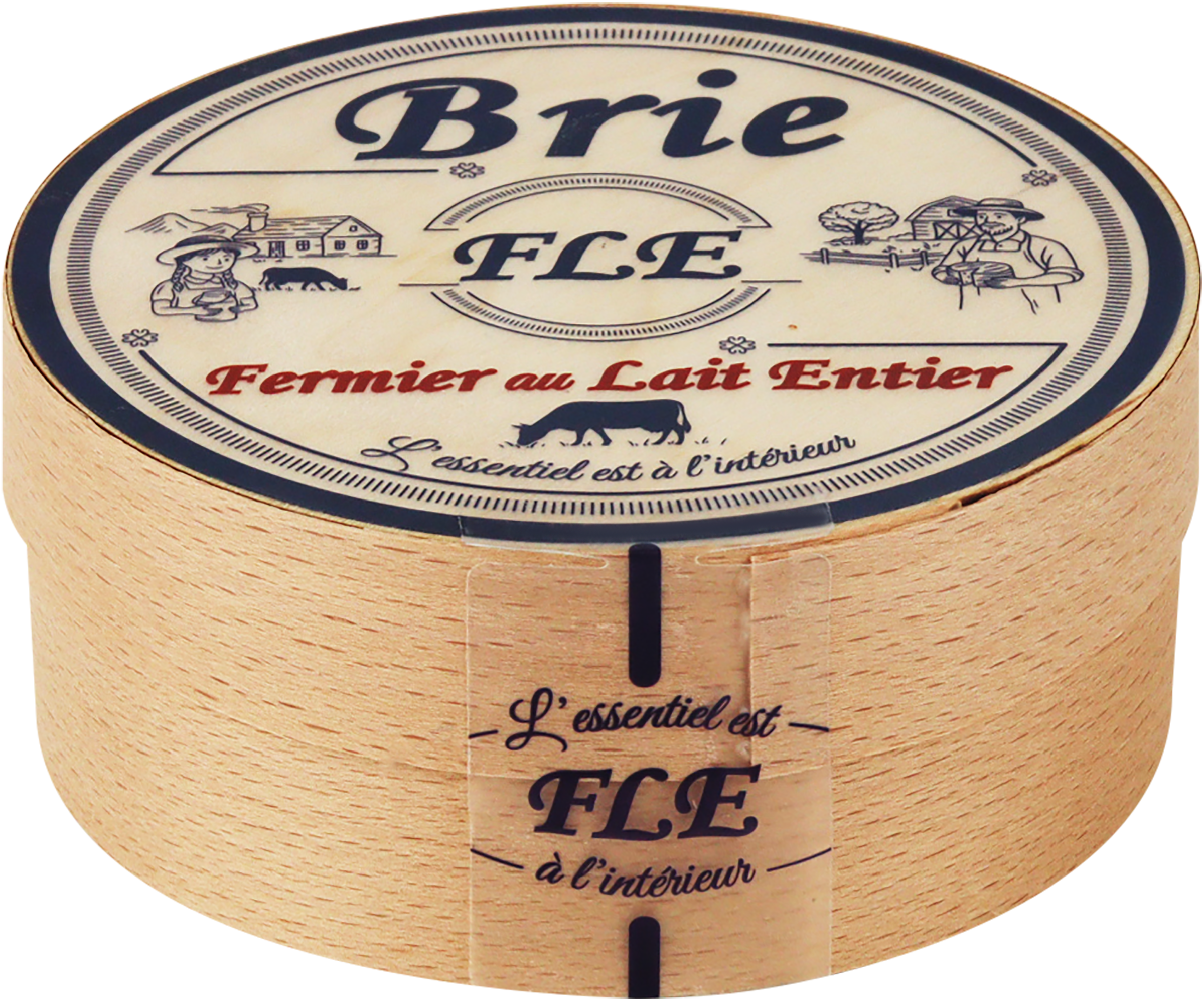 Изображение товара Сыр мягкий FLE Бри с белой плесенью 50% 125г натуральный деликатес российский