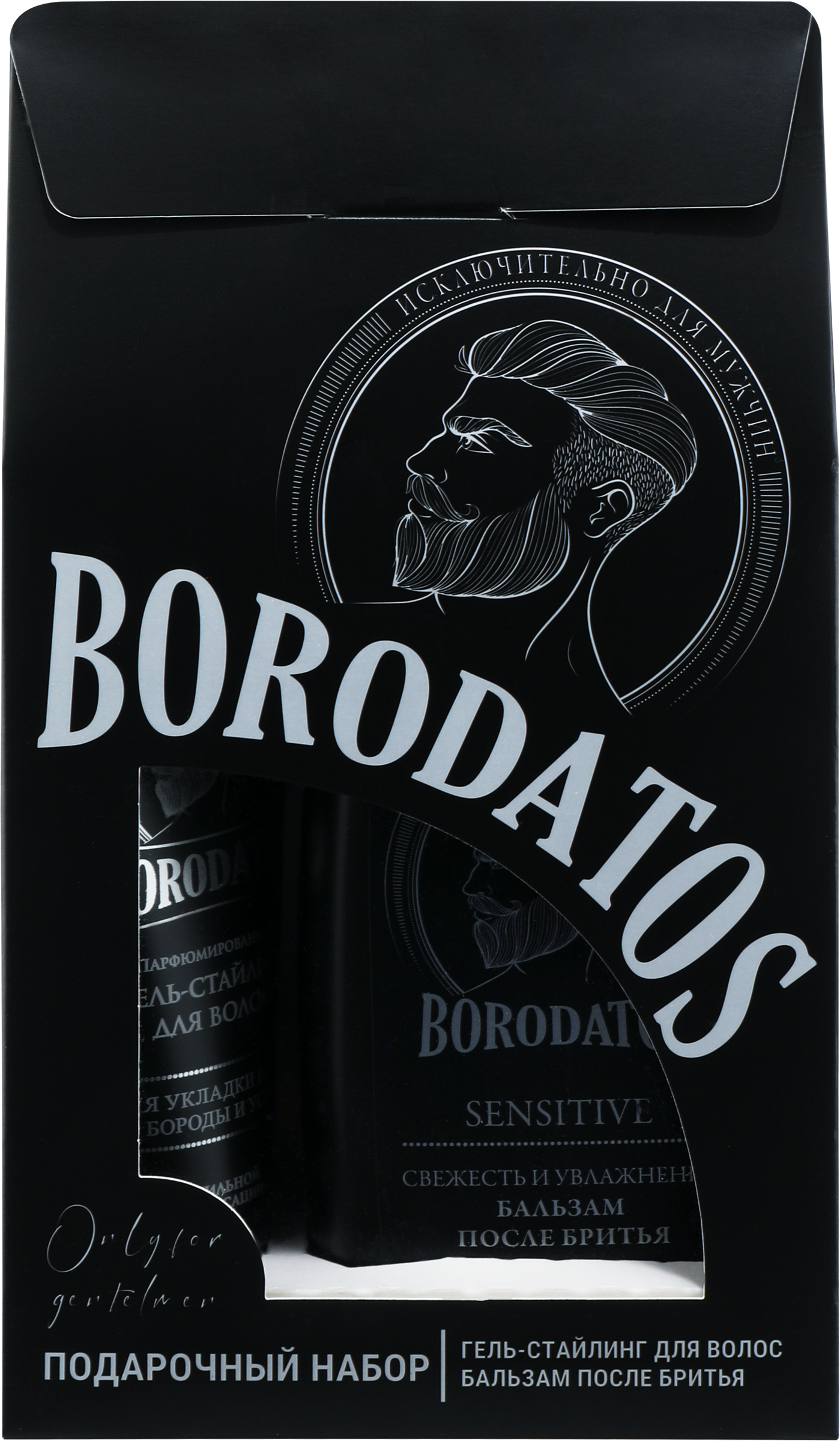 Изображение товара Подарочный набор BORODATOS Стайлинг и бальзам после бритья 325мл
