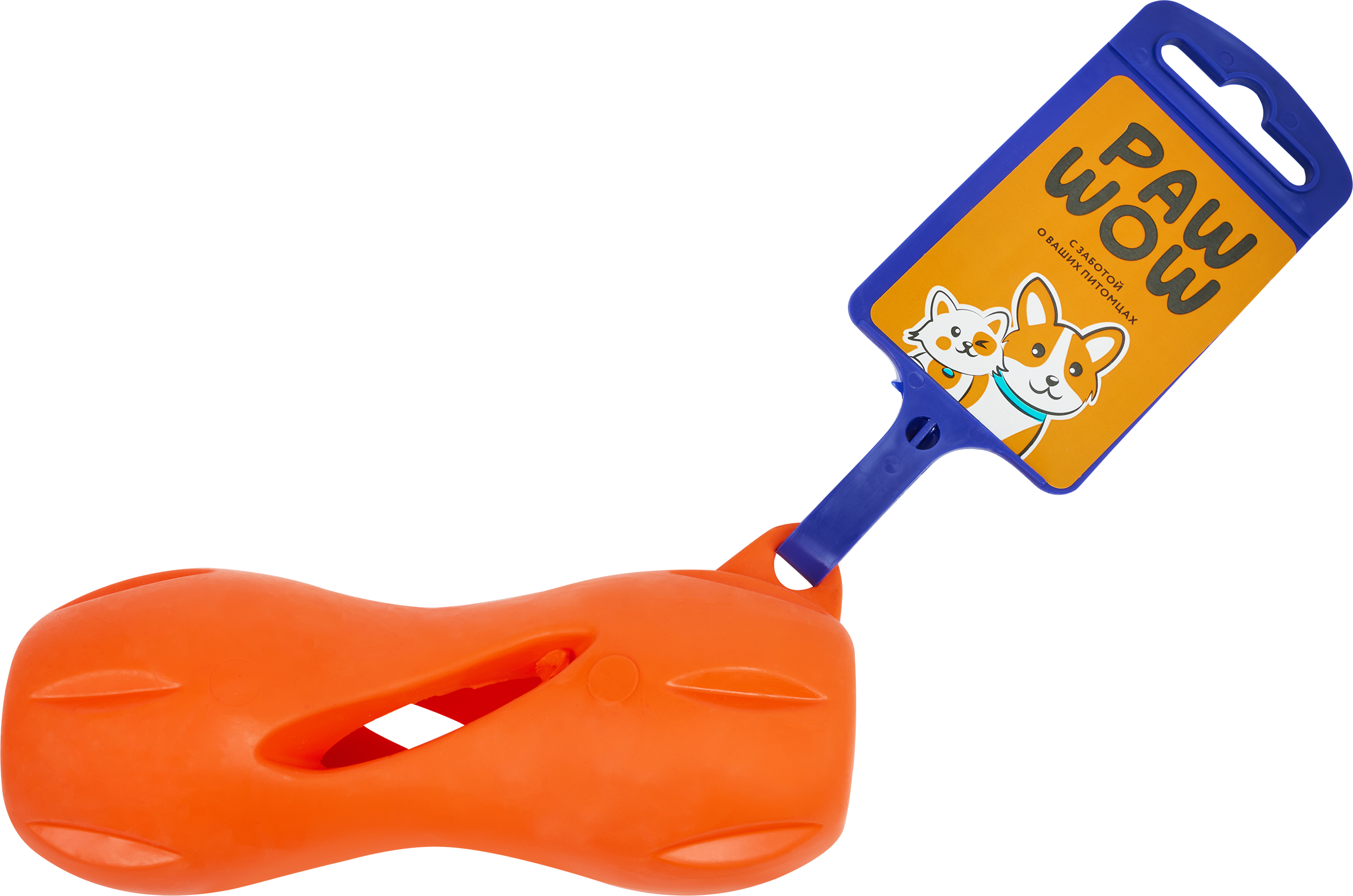 Изображение товара Резиновая игрушка для собак PAW WOW в виде кости, прочная и безопасная