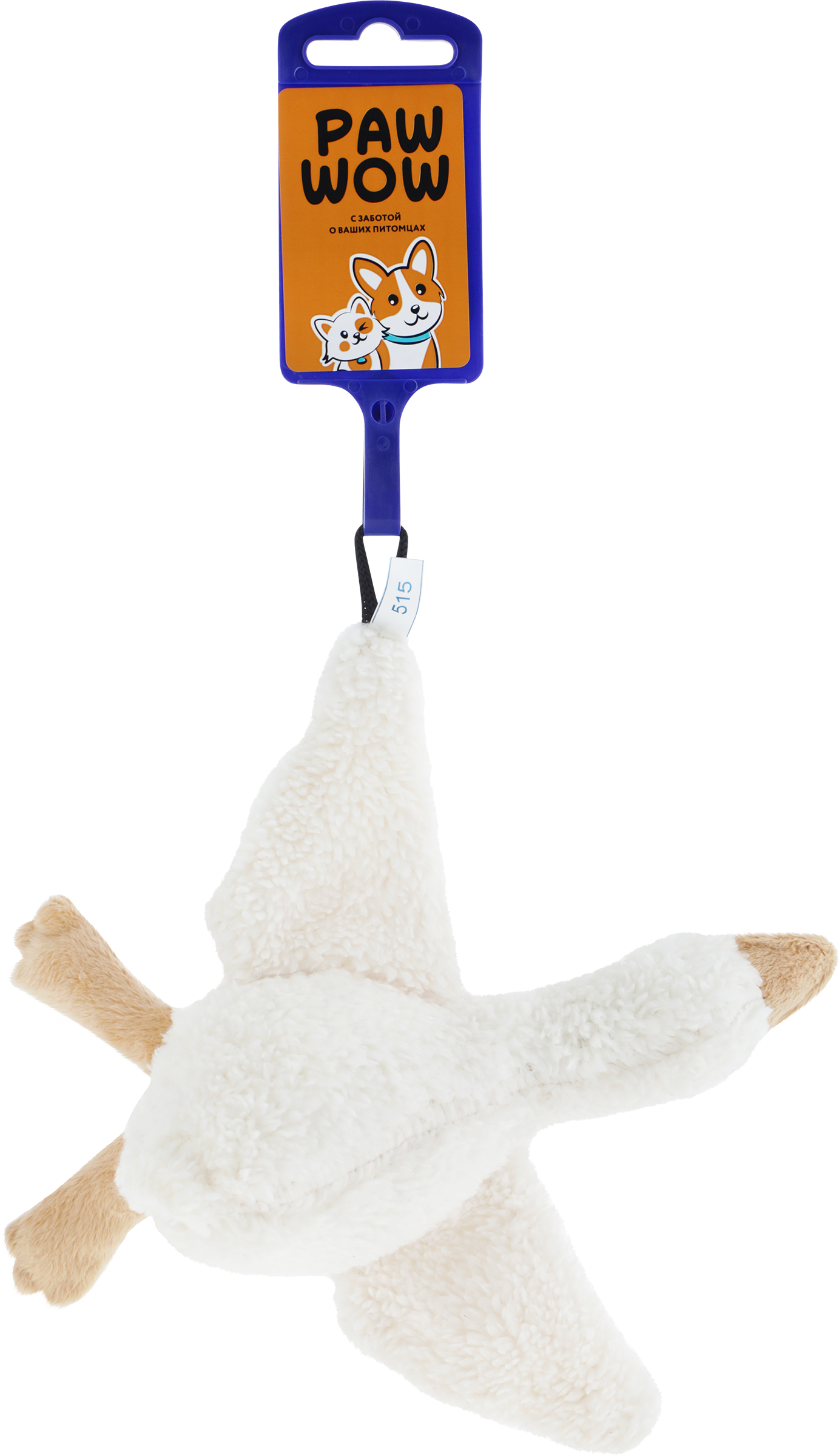 Изображение товара Игрушка для собак Гусь с пищалкой 23см PAW WOW для всех пород Изображение товара Игрушка для собак Гусь с пищалкой 23см PAW WOW для всех пород