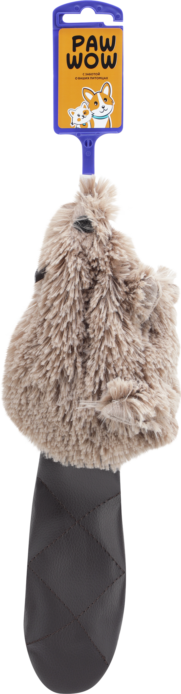 Изображение товара Игрушка для собак PAW WOW Бобр шуршащая с пищалкой 36см