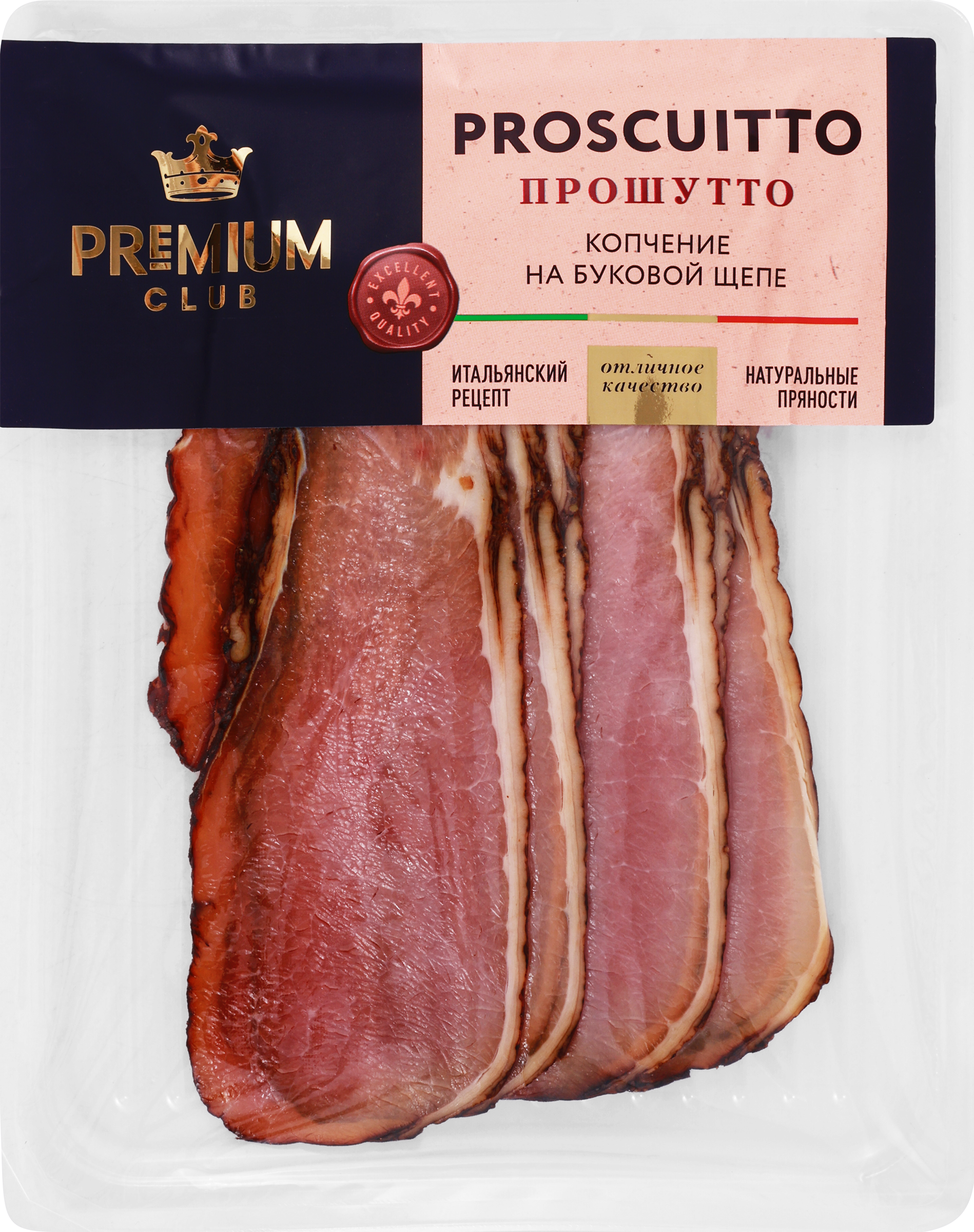 Изображение товара Прошутто PREMIUM CLUB с/к - деликатес из свинины с натуральными специями