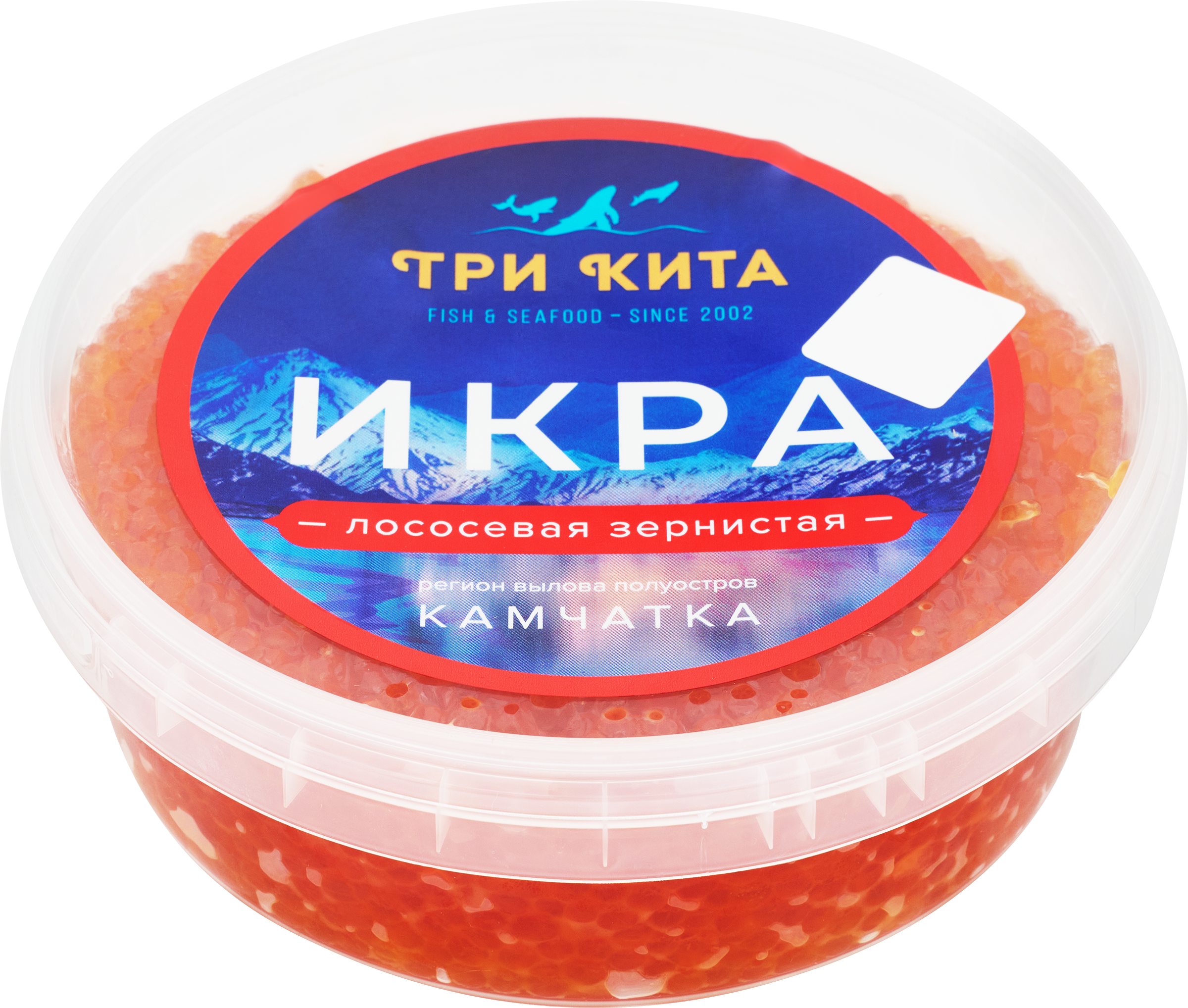 Изображение товара Икра горбуши ТРИ КИТА зернистая 400г натуральный продукт