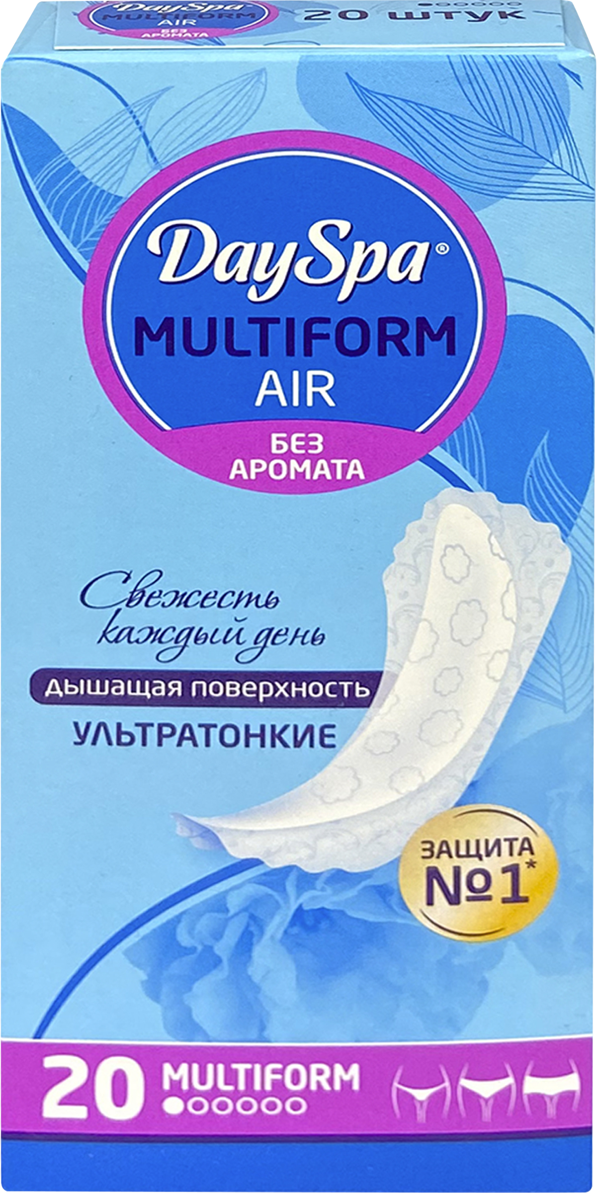 Изображение товара Ежедневные прокладки DAY SPA мультиформ без аромата 20 шт
