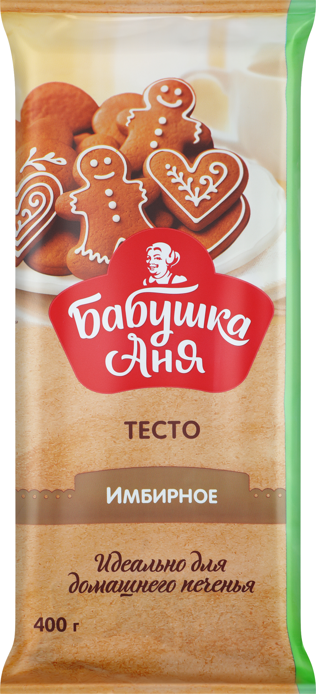 Изображение товара Песочное тесто БАБУШКА АНЯ Имбирное 400г для домашних десертов