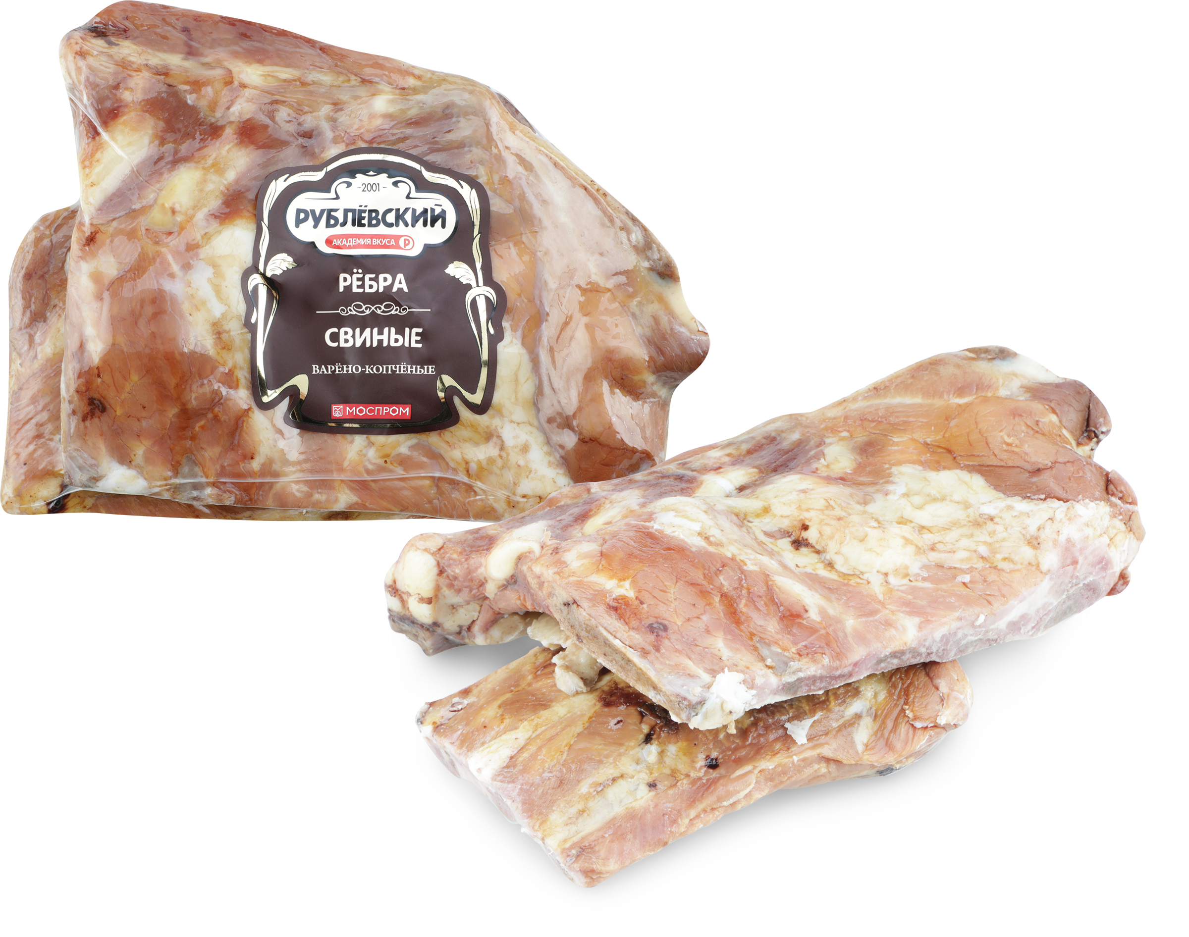 Изображение товара Свиные ребра в/к РУБЛЁВСКИЙ 700 г Россия Высокое качество