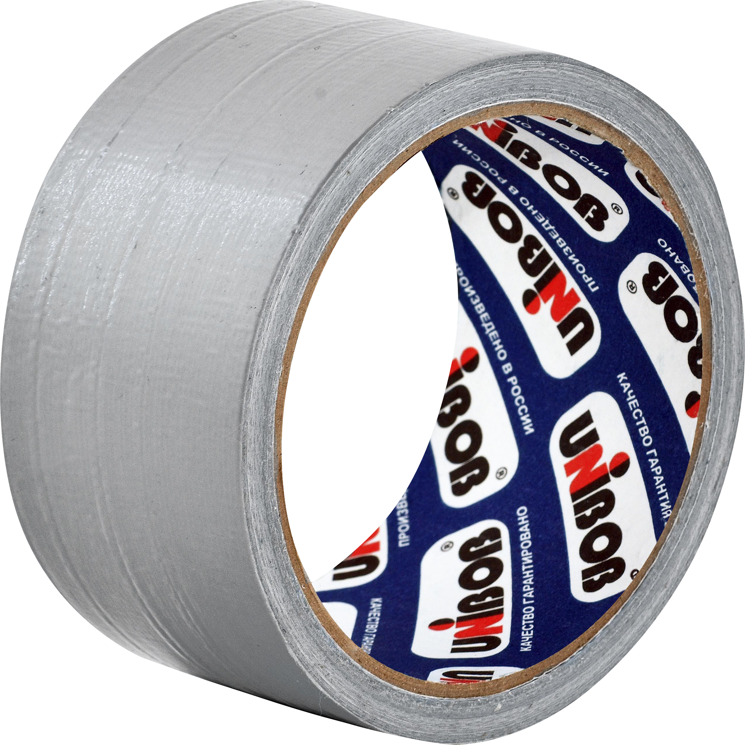 Изображение товара Лента хозяйственная клейкая UNIBOB 48ммх10м, серого цвета, универсальный ремонтный материал
