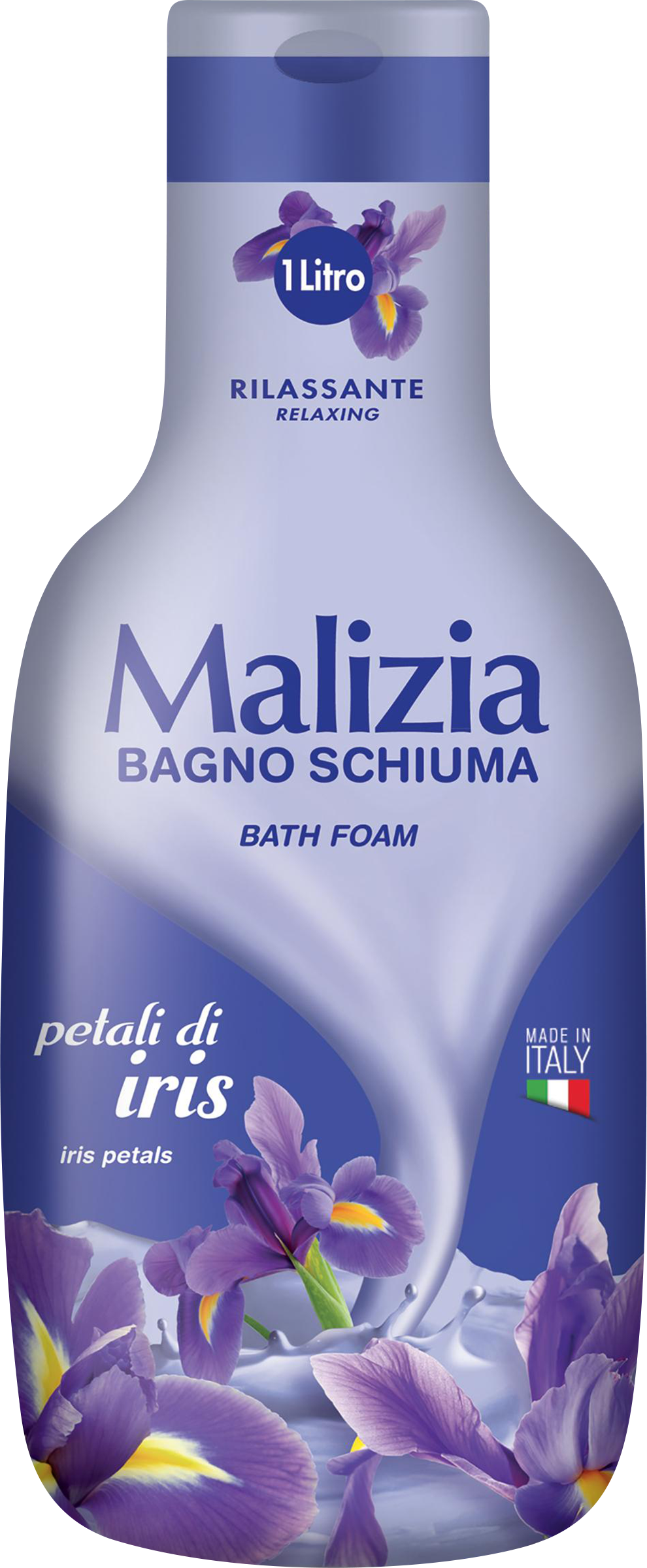 Изображение товара Пена для ванны MALIZIA Iris petals с лепестками ириса 1000 мл