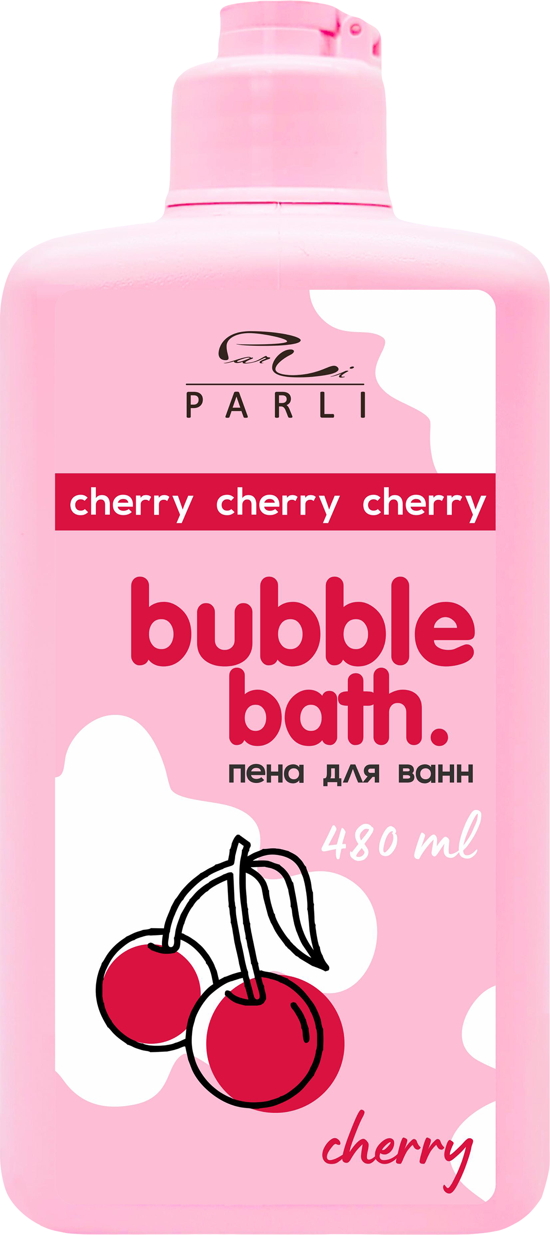Изображение товара Пена для ванн PARLI COSMETICS Bubble bath Cherry, 480 мл