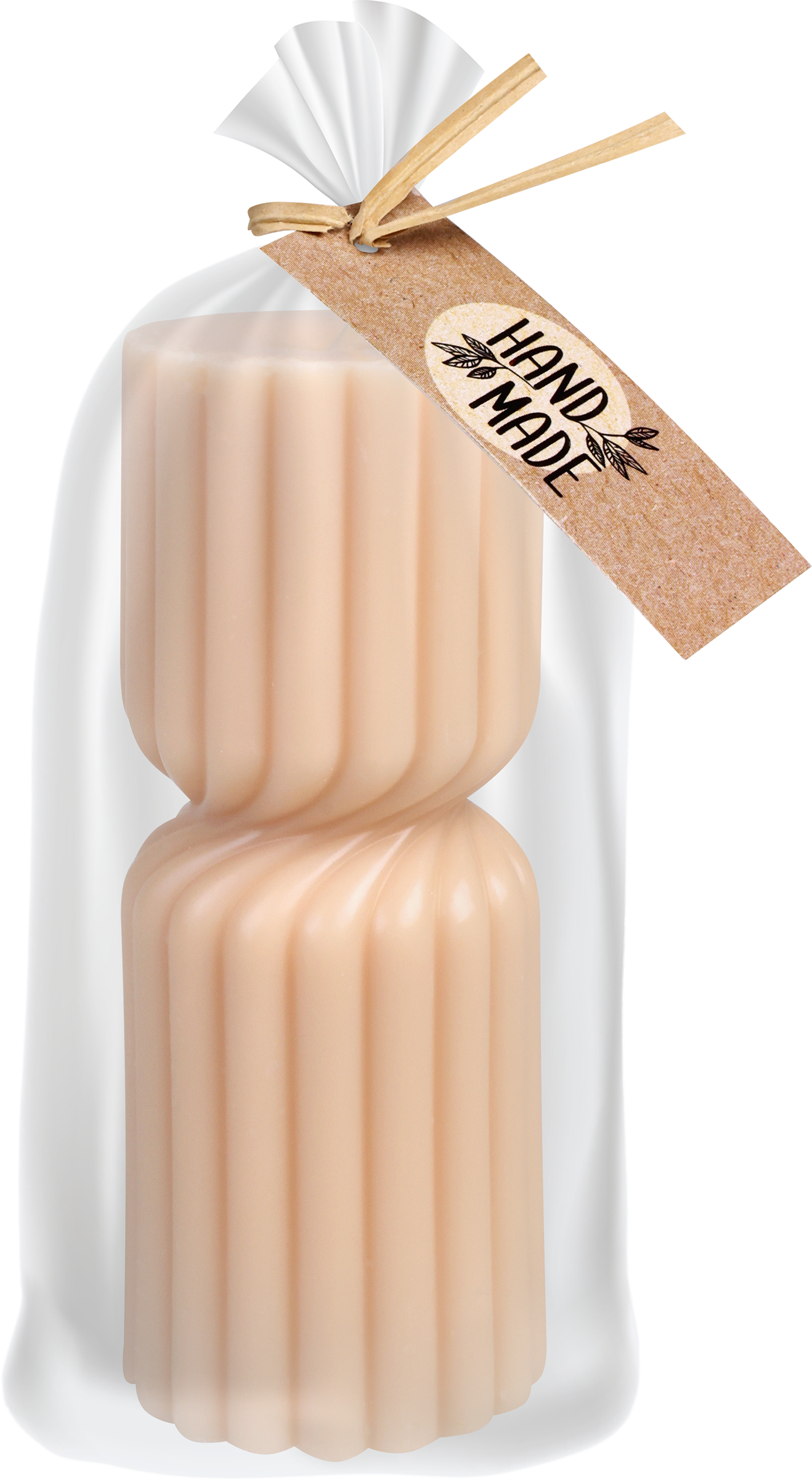 Изображение товара Свеча HOMECLUB витая линия, 4,5x12см