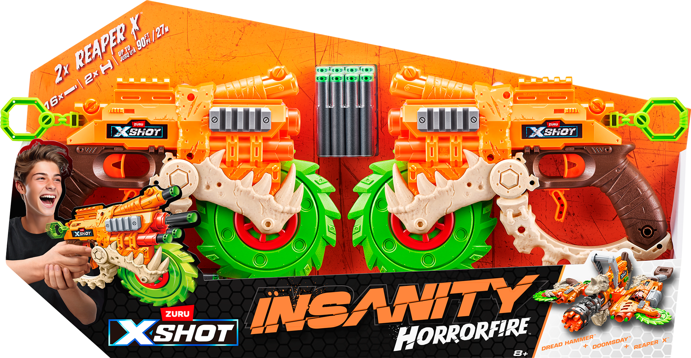 Изображение товара Набор игровой ZURU X-Shot Insanity Хоррорфайр Рипер Х Дуо