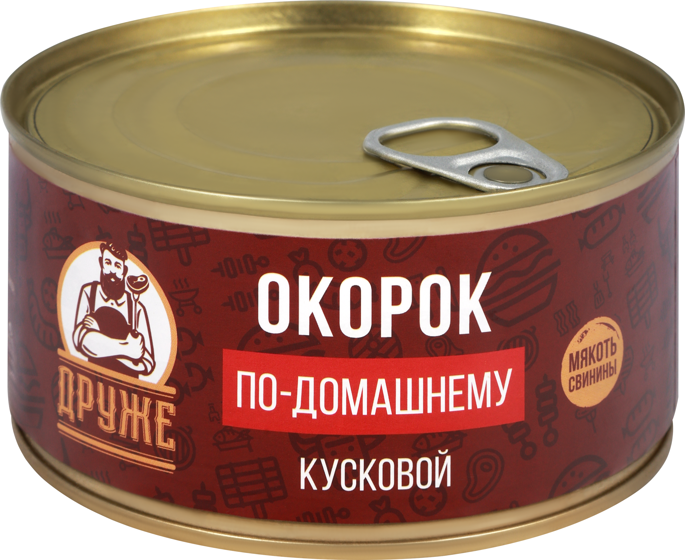 Изображение товара М/к окорок ЧТМ fantasy brands По-домашнему кусковой для домашних застолий