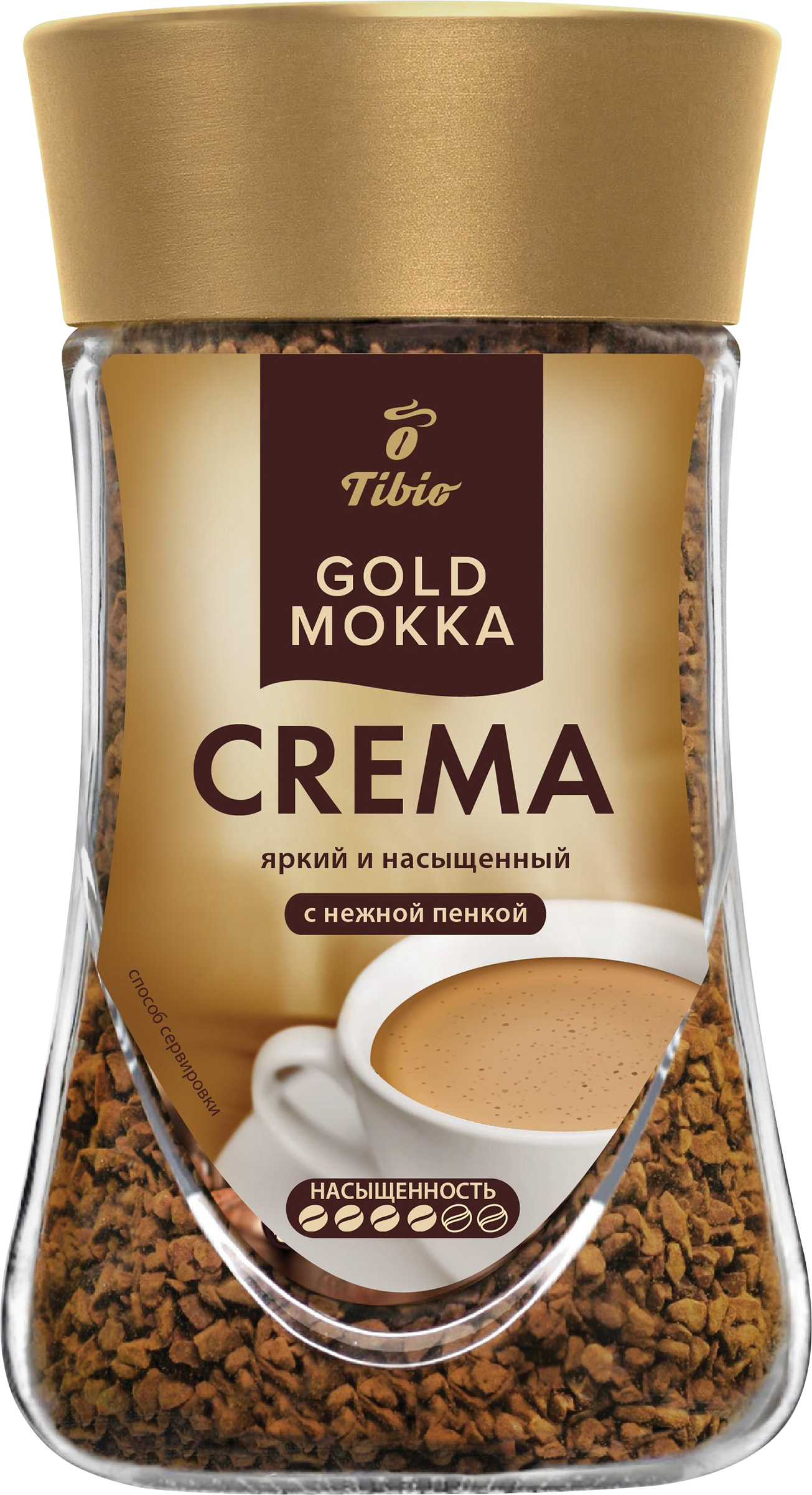 Изображение товара Кофе растворимый TIBIO Голд мокка крема натур. сублимированный 865436