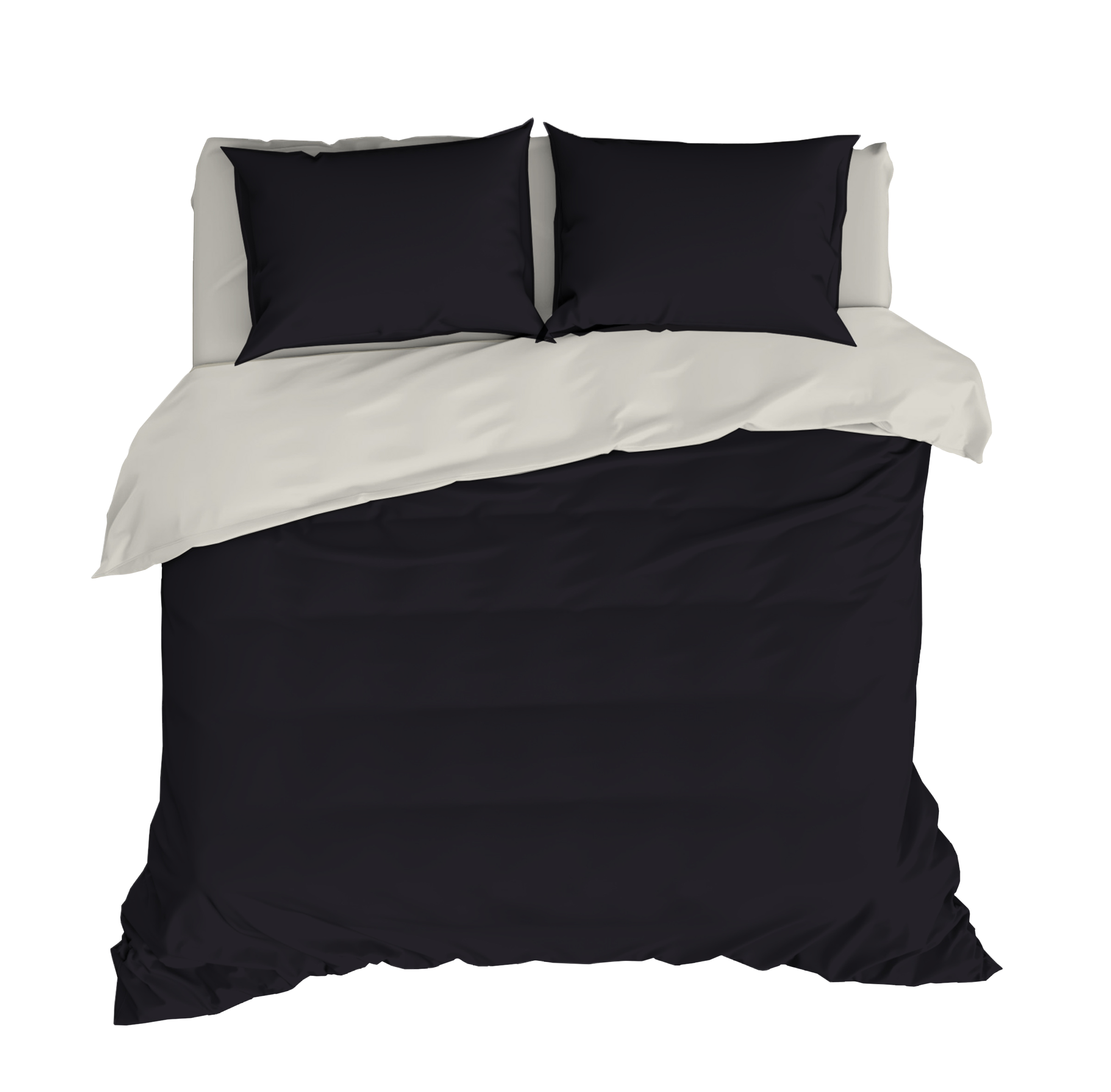 Изображение товара Комплект постельного белья Евро HOMECLUB Slate сатин графит 215х240 см