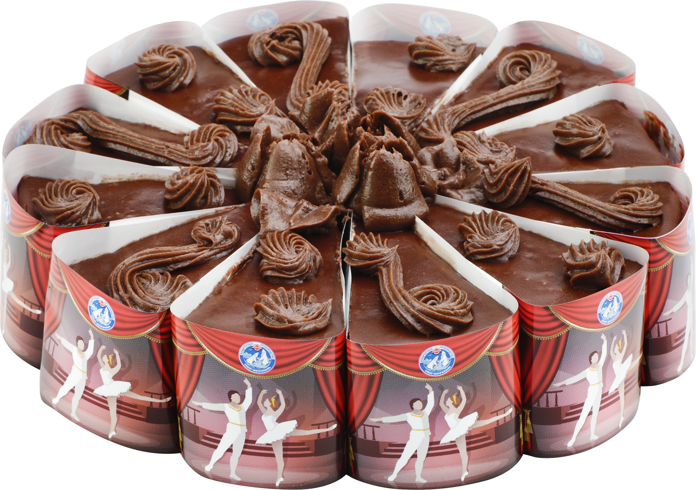 Изображение товара Торт бисквитный СЕВЕР-МЕТРОПОЛЬ Театральный 800г - воздушное лакомство для праздника