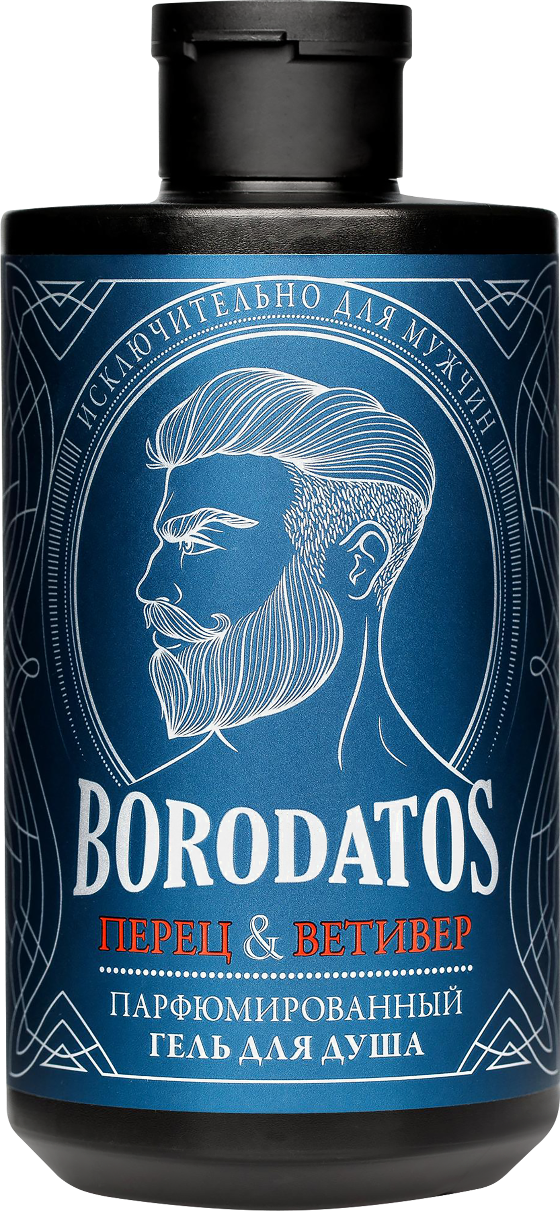 Изображение товара Гель для душа BORODATOS Перец ветивер 400 мл для мужчин свежее очищение