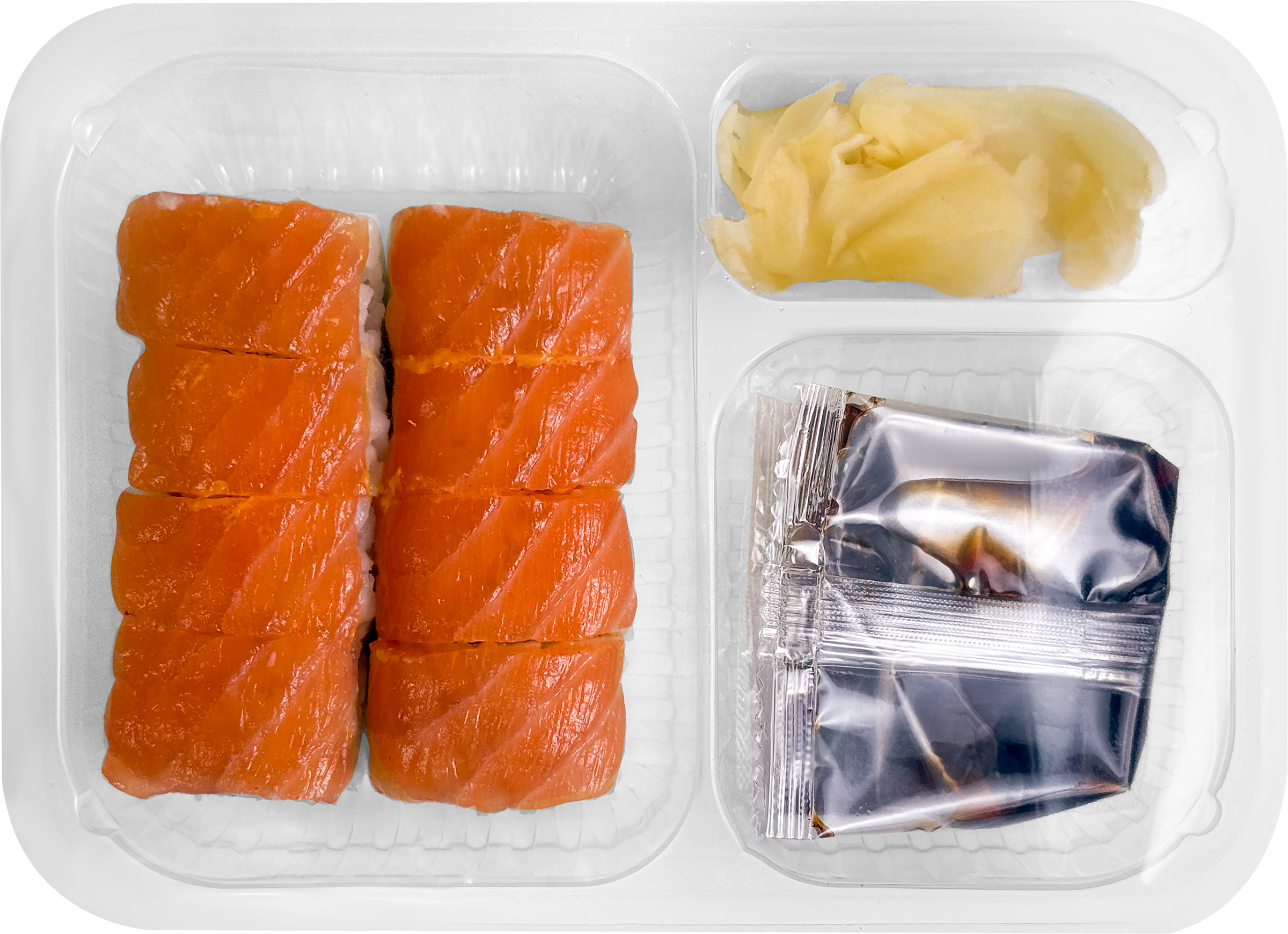 Изображение товара Ролл ЙУМИ с креветкой и семгой 225г - японский ролл с морепродуктами