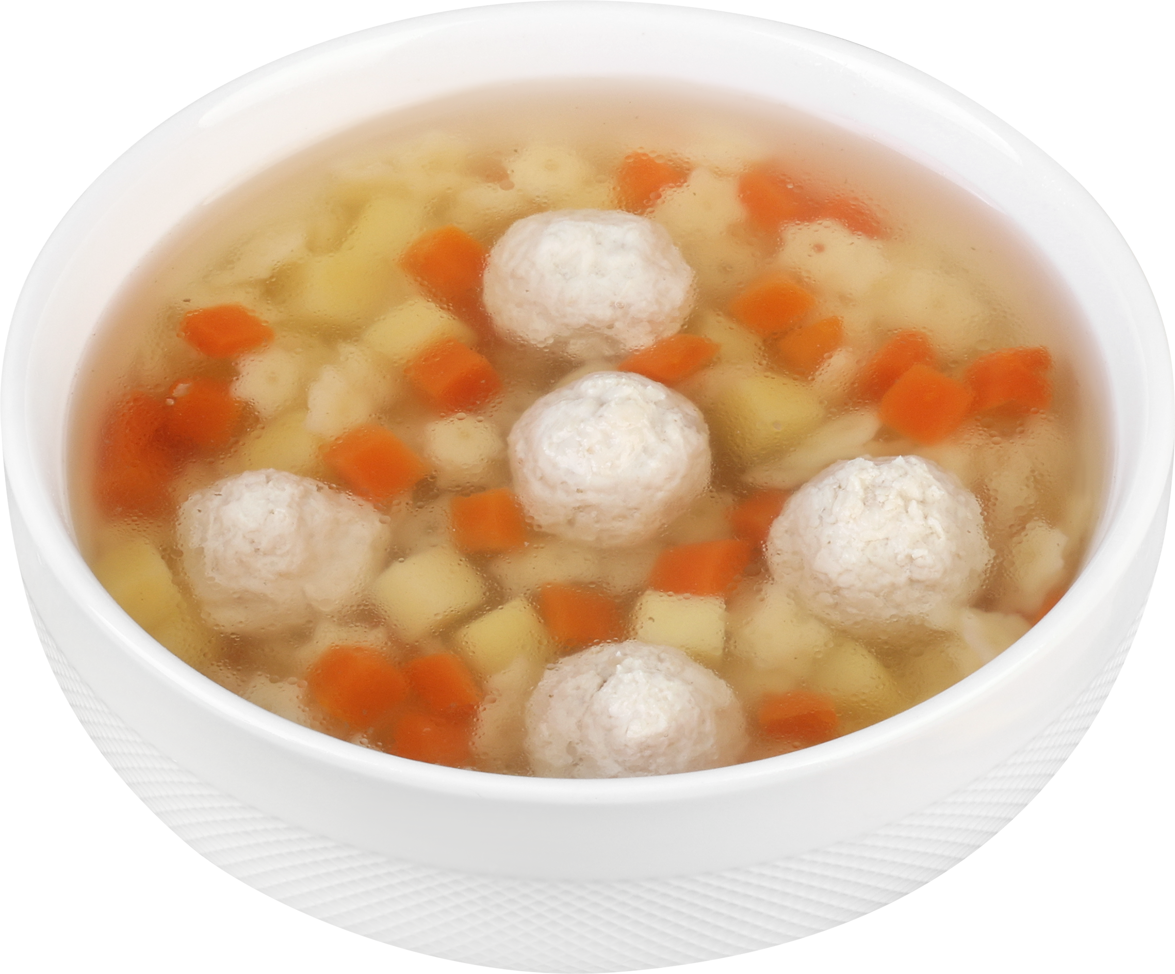 Изображение товара Суп РЕСТО ШИК с куриными фрикадельками и пастой звездочки 300г