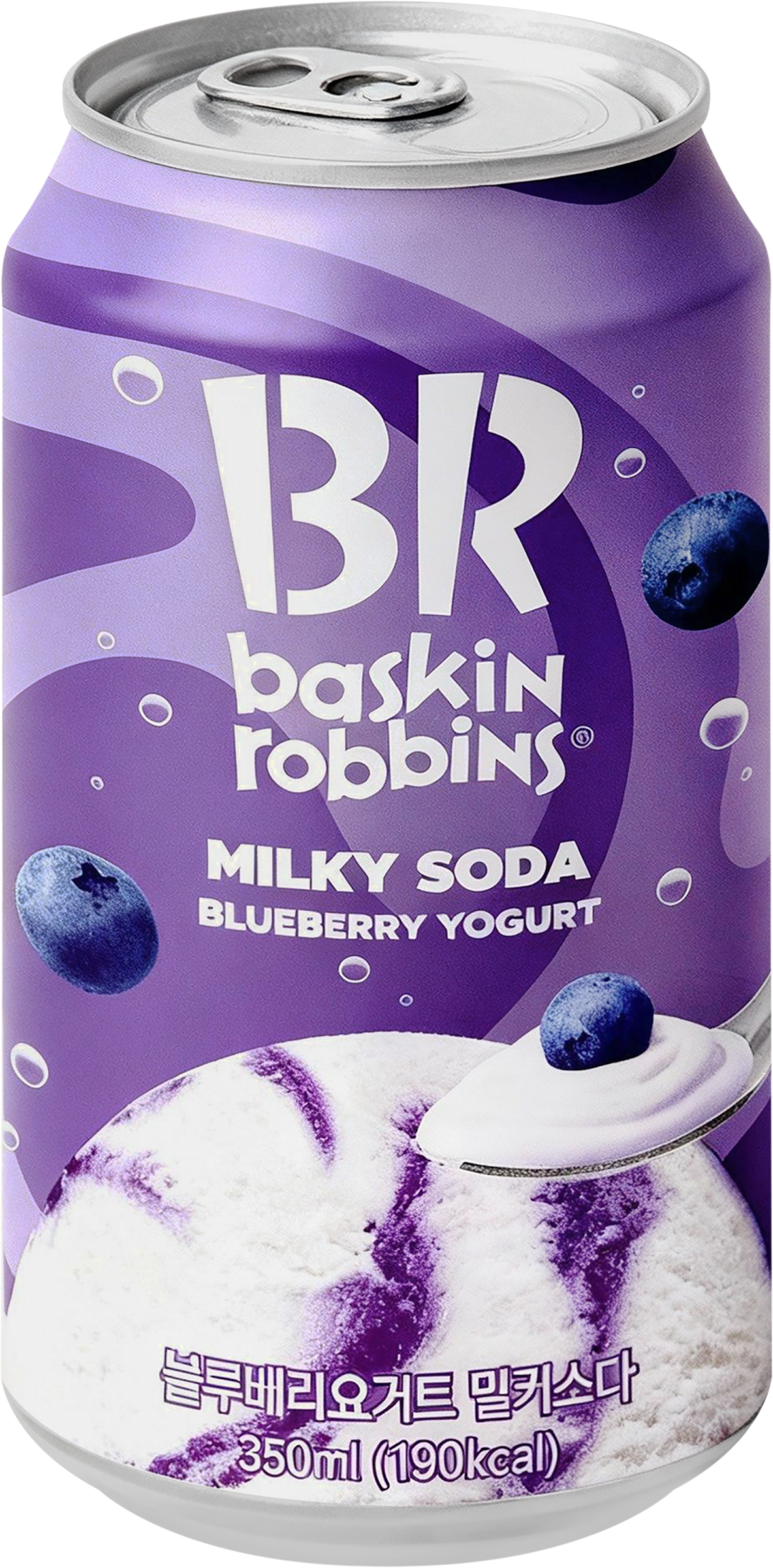 Изображение товара Напиток БЕЗАЛКОГОЛЬНЫЙ BASKIN ROBBINS Bluberry Yogurt газ. ж/б 330мл