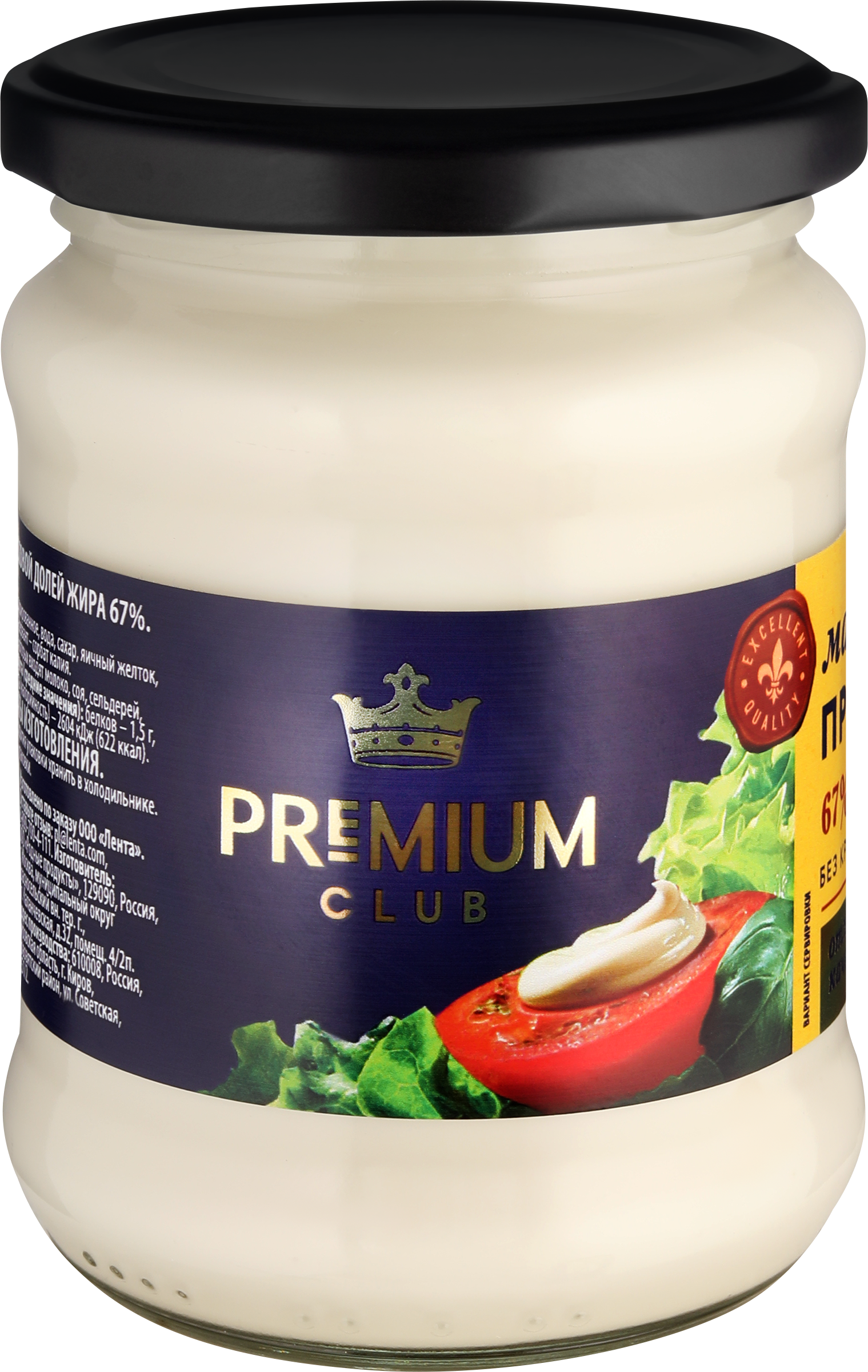 Изображение товара Майонез PREMIUM CLUB Провансаль 67% 350 г натуральный вкус Россия