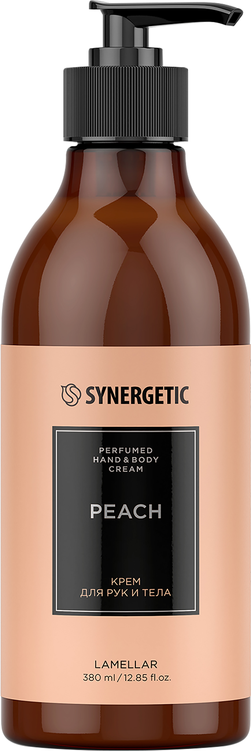 Изображение товара Крем для рук и тела SYNERGETIC Персик 380 мл - увлажняющий натуральный уход
