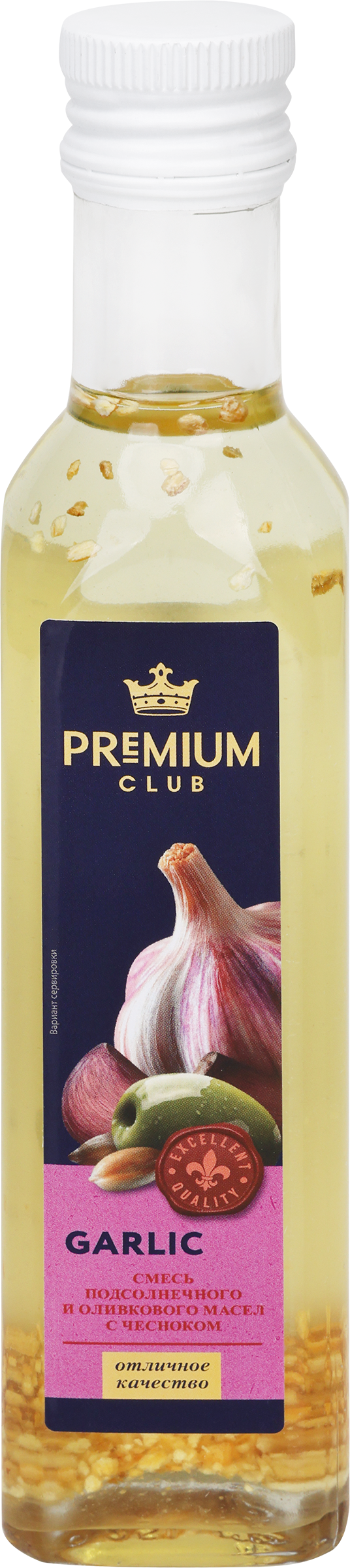 Изображение товара Масло-смесь PREMIUM CLUB оливковое и подсолнечное с чесноком 250мл