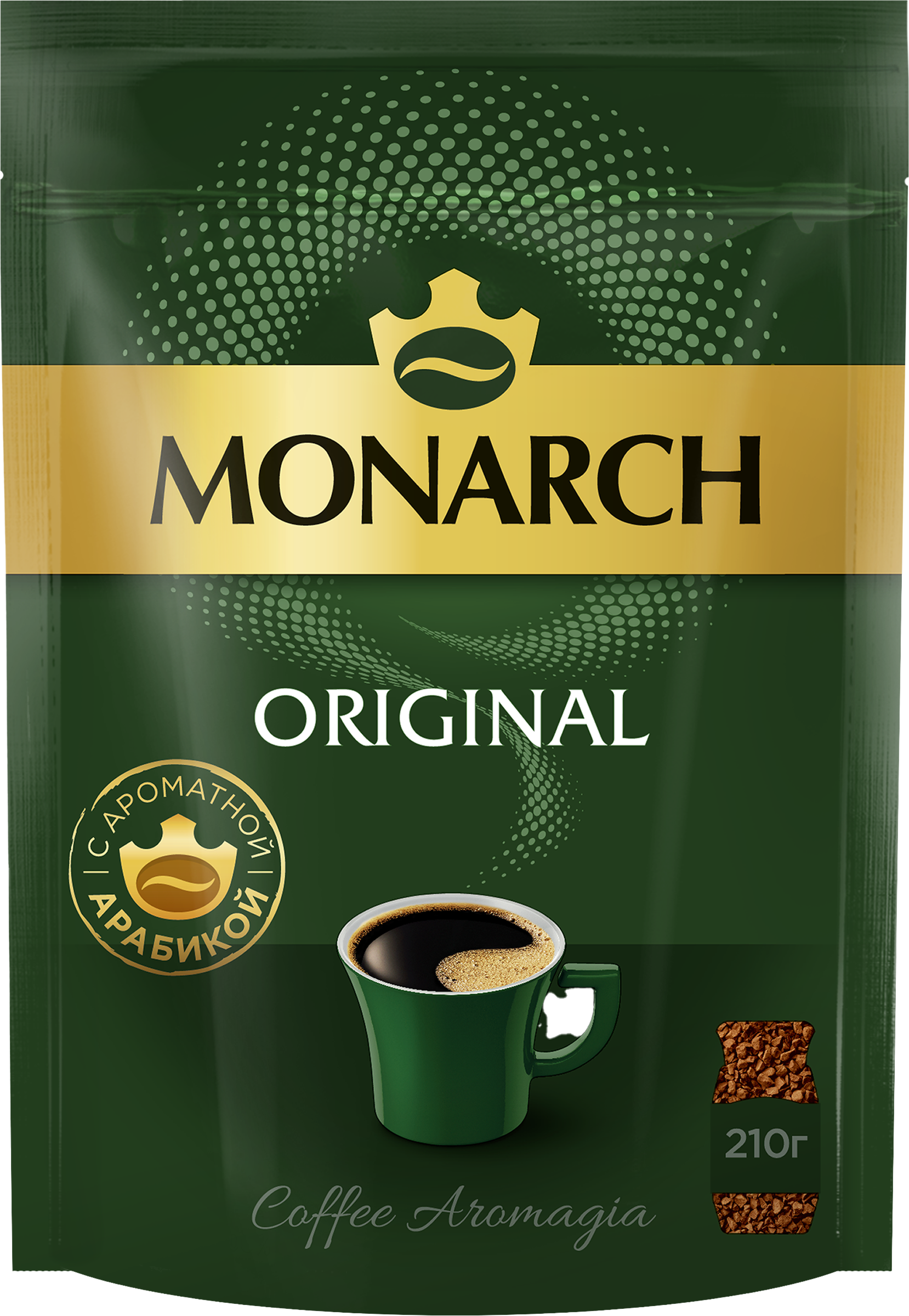 Изображение товара Кофе растворимый MONARCH Original натуральный сублимированный, 210г