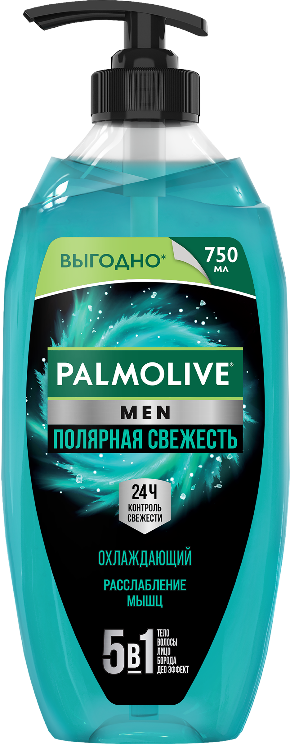 Изображение товара Гель для душа мужской PALMOLIVE Men Полярная свежесть 5в1, 750мл