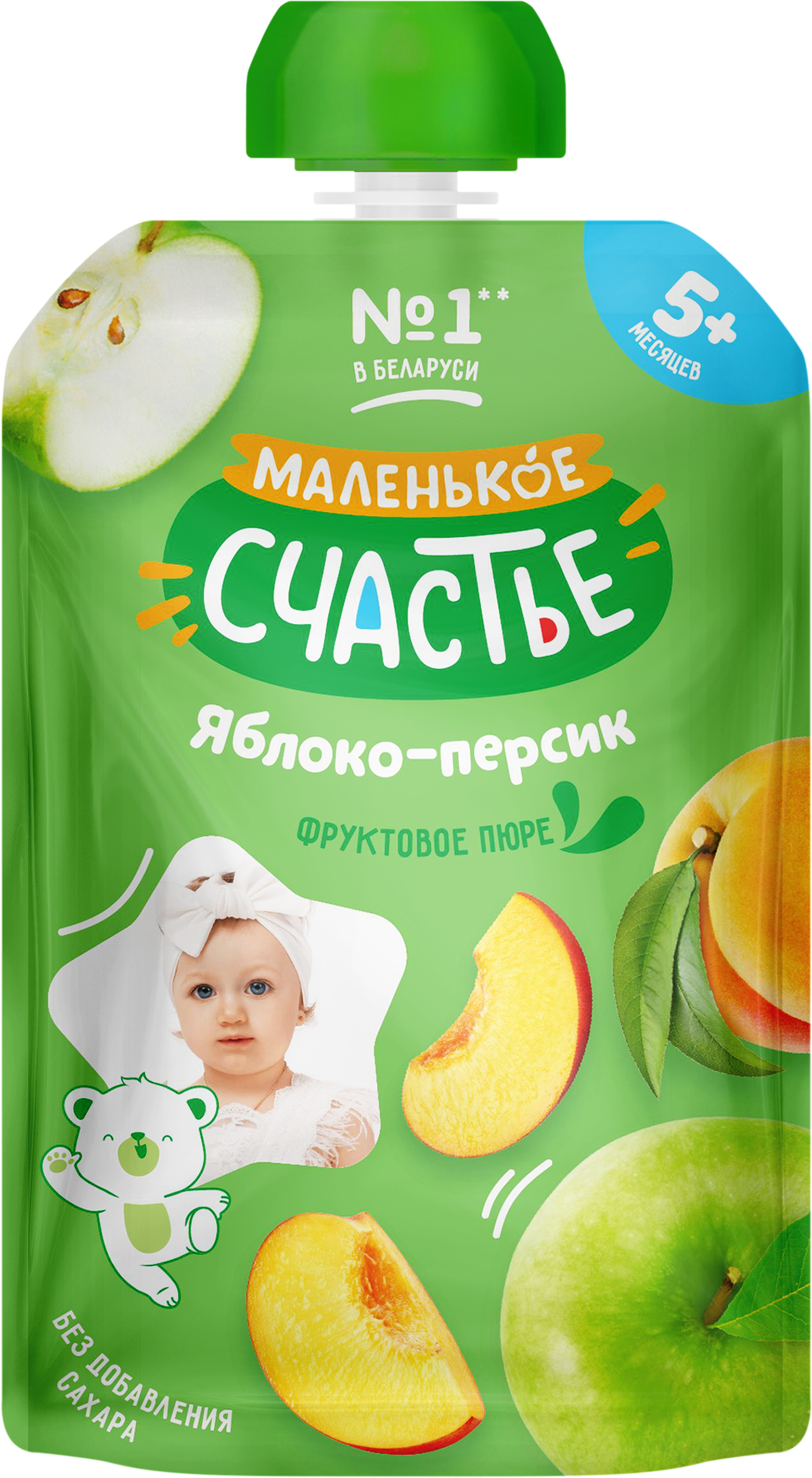 Изображение товара Фруктовое пюре Маленькое Счастье Яблоко-Персик 882048