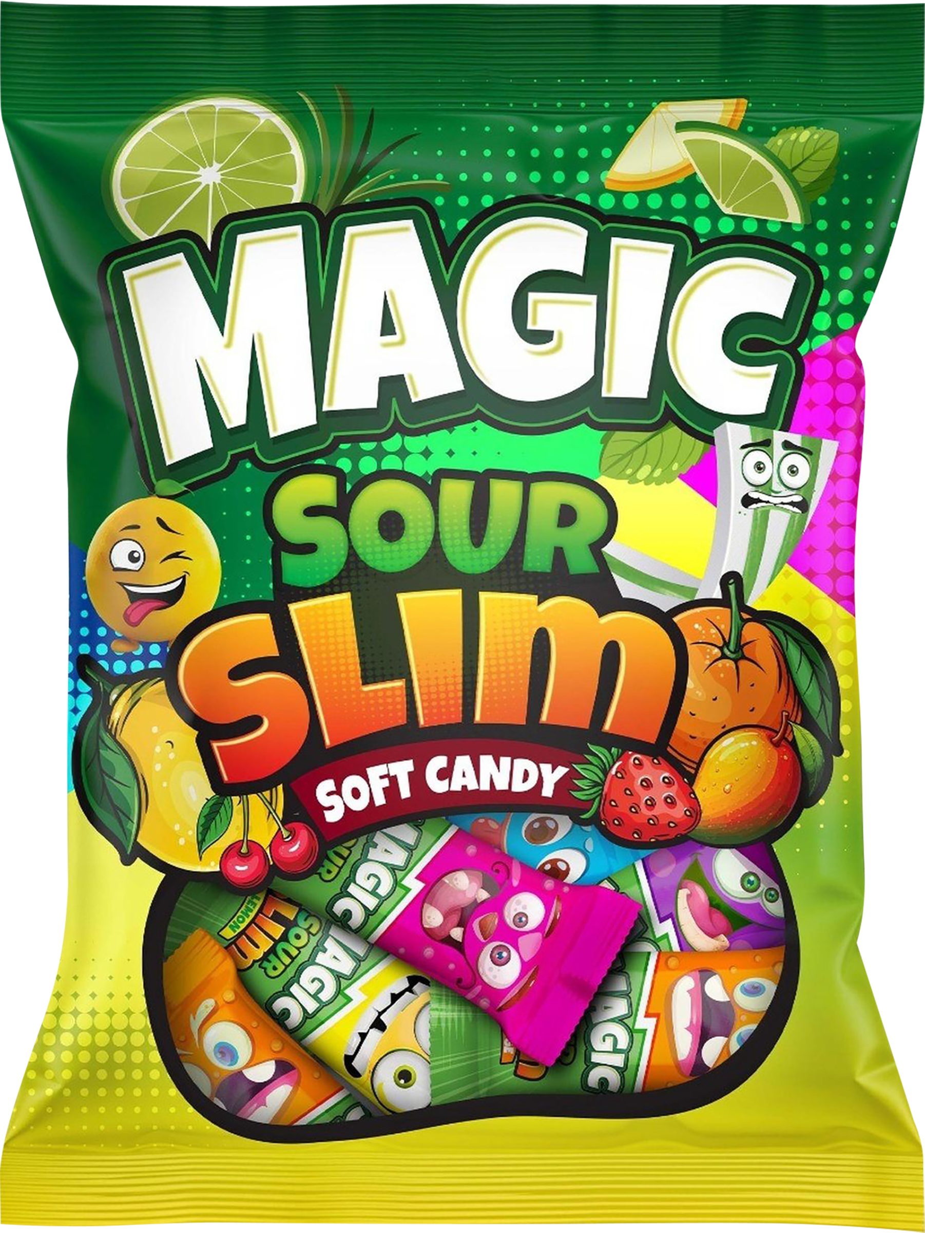 Изображение товара Жевательные пластинки TUTI MAGIC Sour с фруктовыми вкусами, кислый микс, весовые