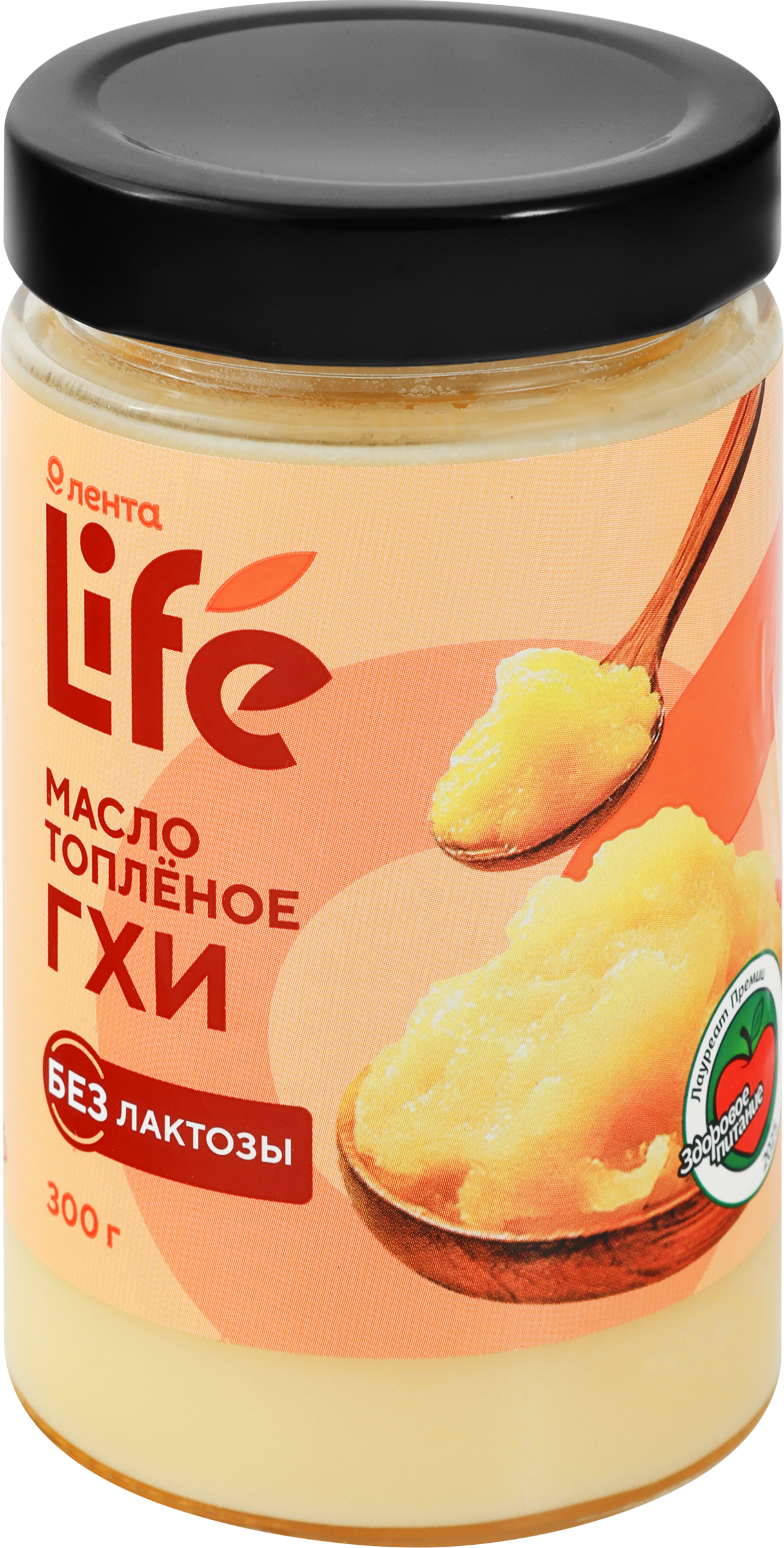 Изображение товара Масло топленое ЛЕНТА LIFE 99% 300г натуральное для готовки и выпечки
