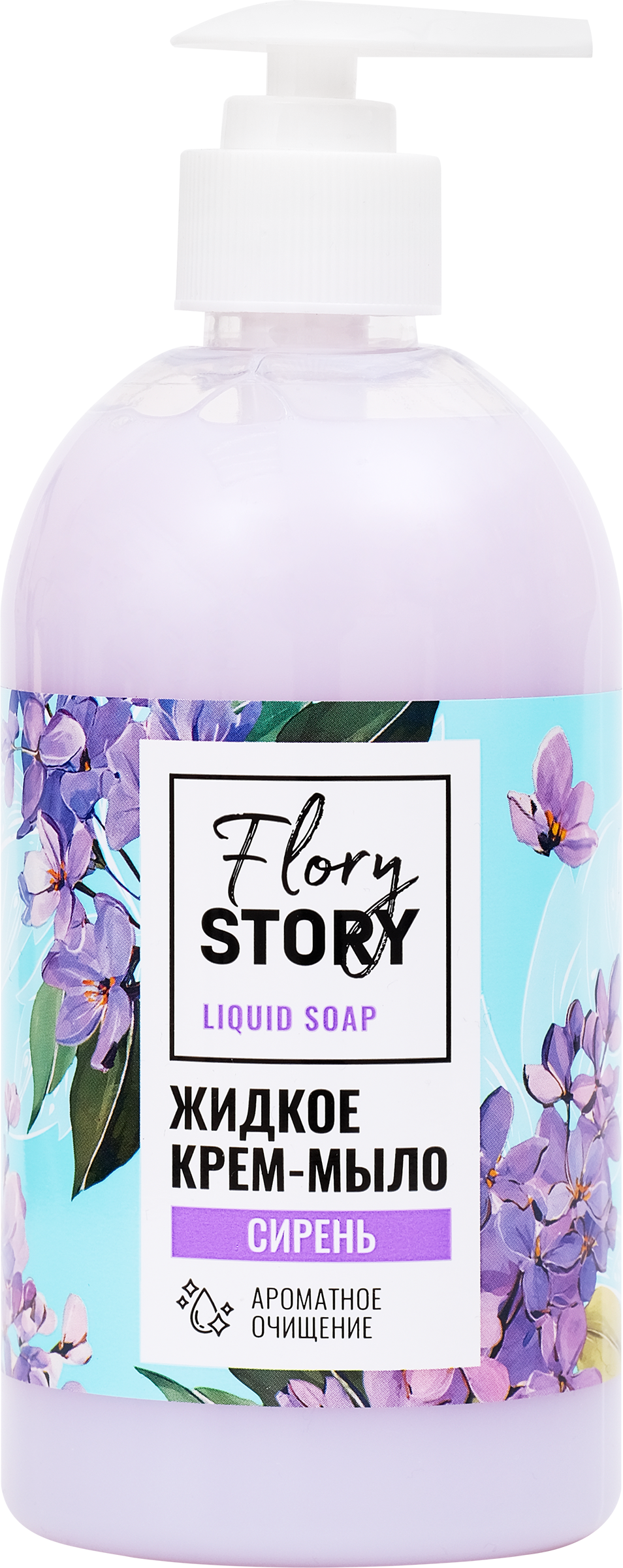 Изображение товара Жидкое крем-мыло FLORY STORY Сирень 500мл для рук