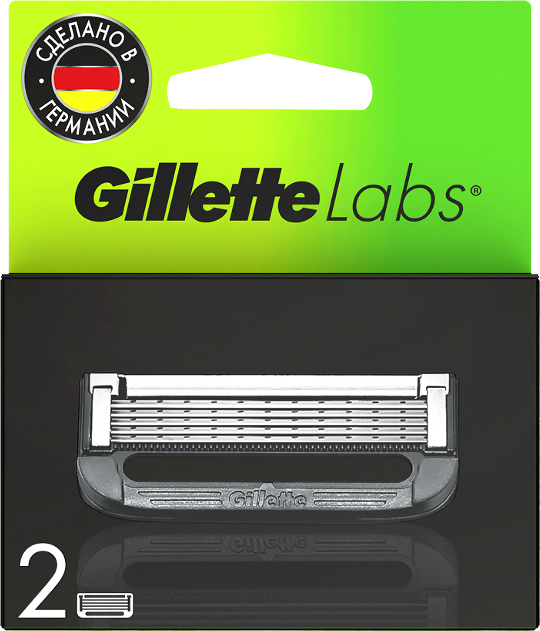 Изображение товара Кассеты сменные для бритья GILLETTE Labs для безопасных бритв, 2шт