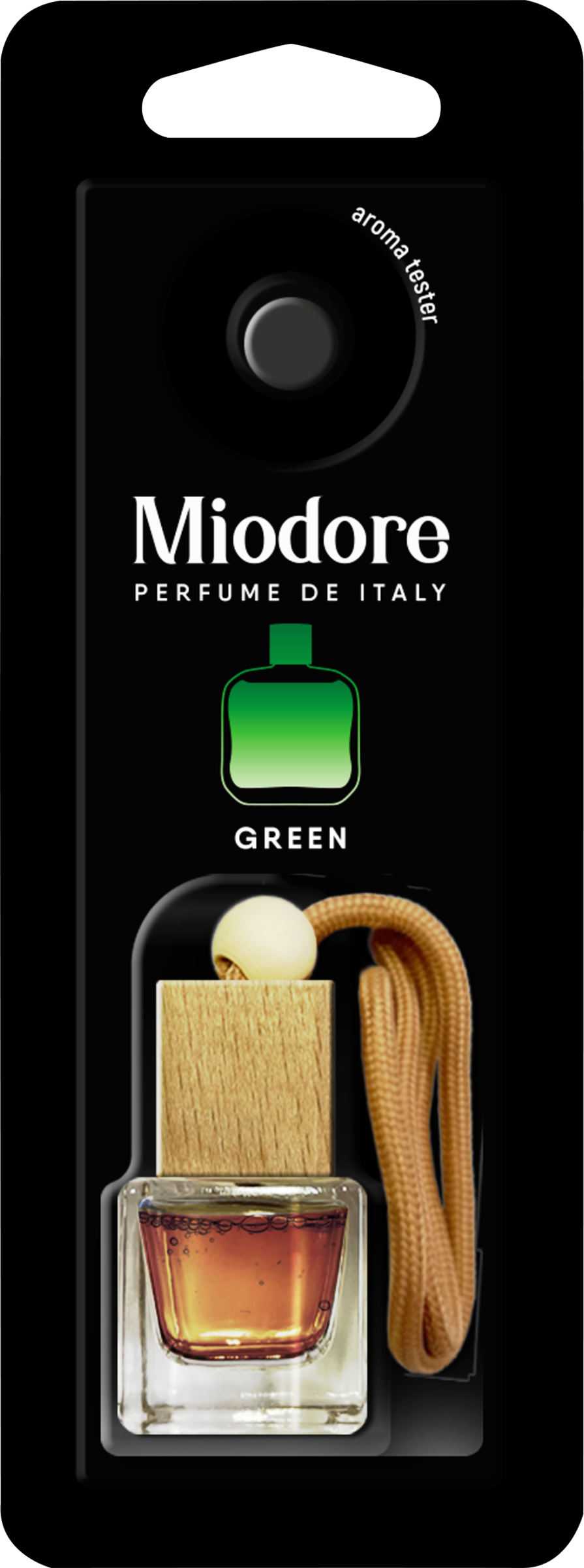 Изображение товара Ароматизатор автомобильный MIODORE Perfume Mix, флакон подвесной, Арт. MDB-8/9/11/15/28, 6мл