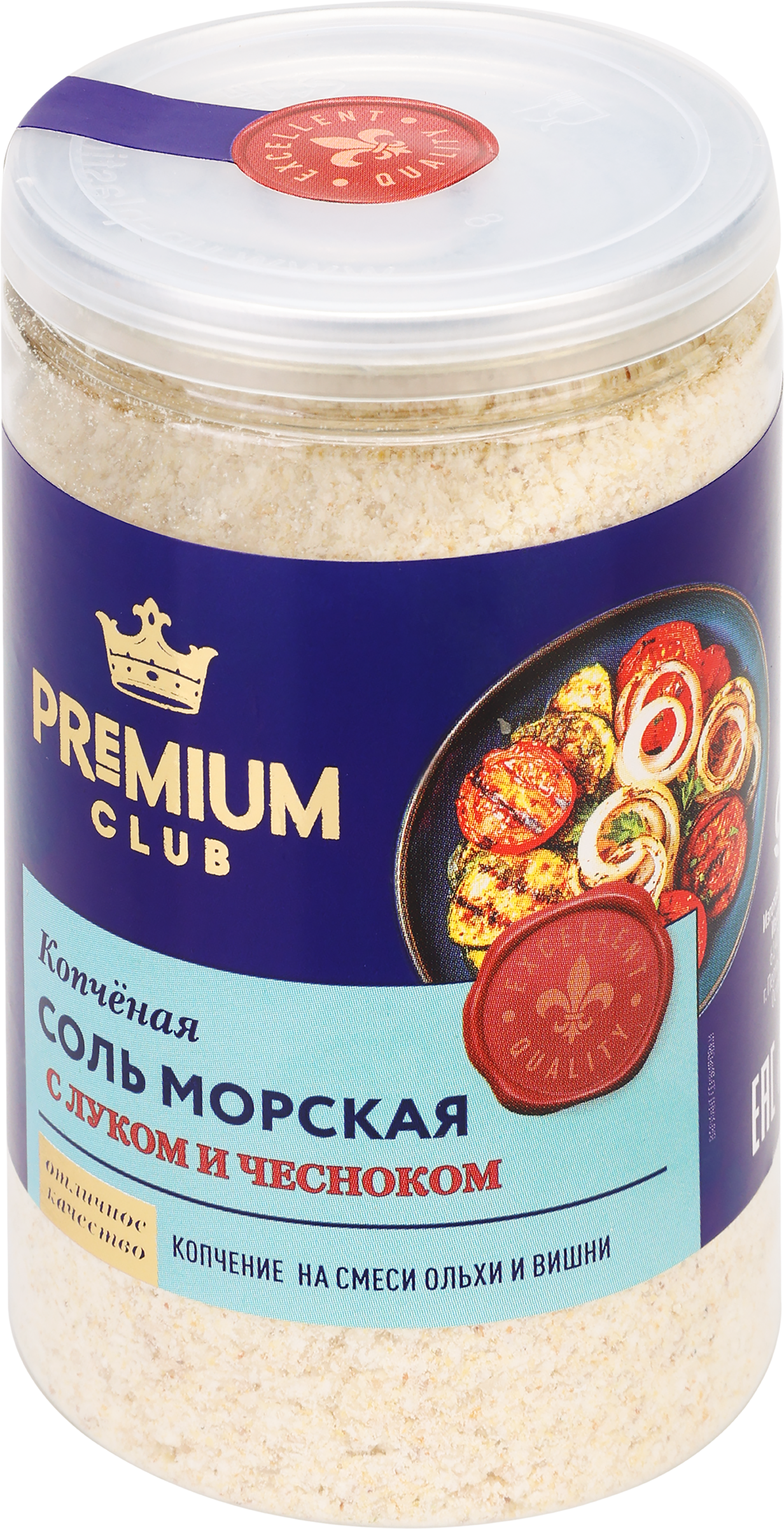 Изображение товара Морская копченая соль с луком и чесноком PREMIUM CLUB, 220г