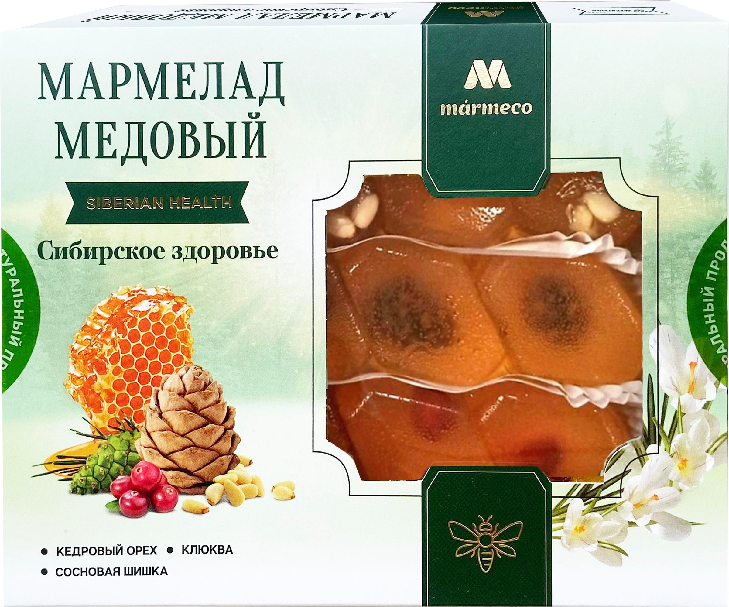 Изображение товара Мармелад MARMECO Сибирское здоровье, на меду, 200г