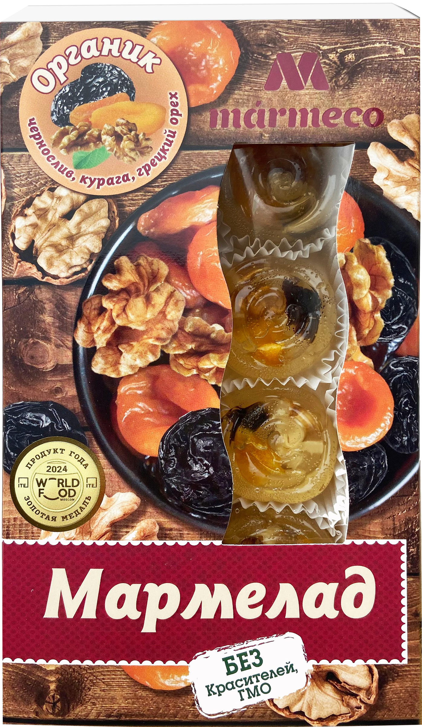 Изображение товара Мармелад MARMECO Розочки органик 180г с натуральными наполнителями