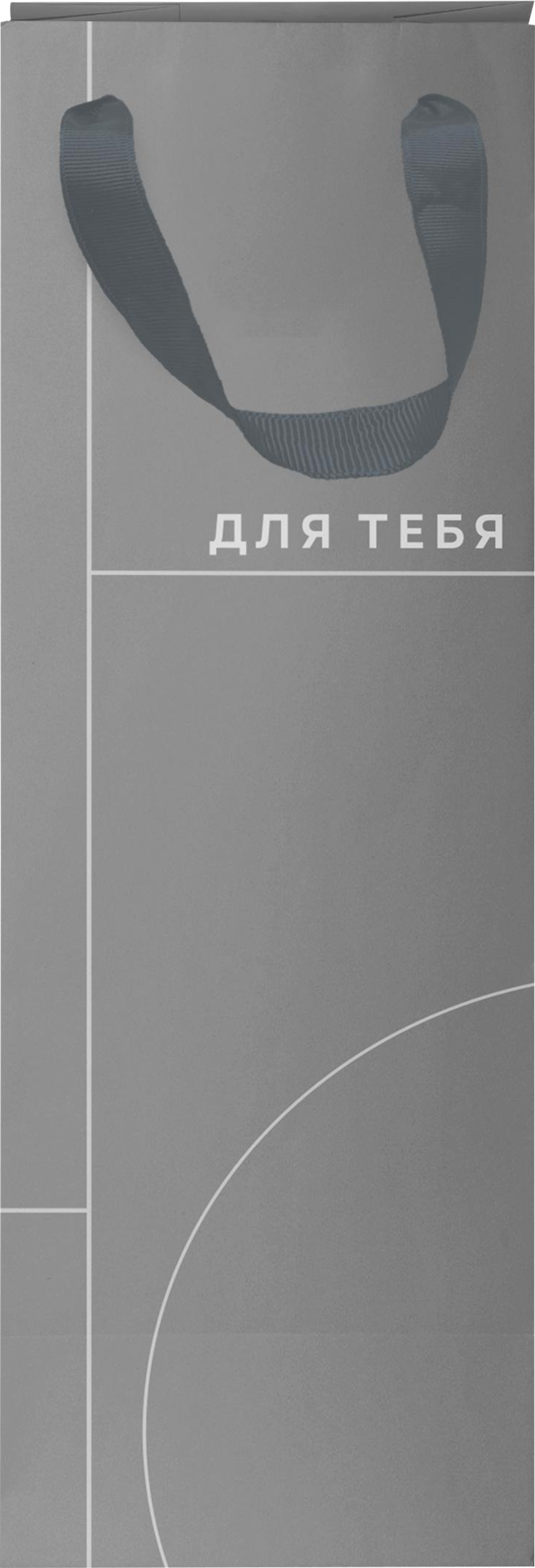 Изображение товара Подарочный пакет CITY HOME TRADE Basic Men для бутылки 12х38х10см бумаг