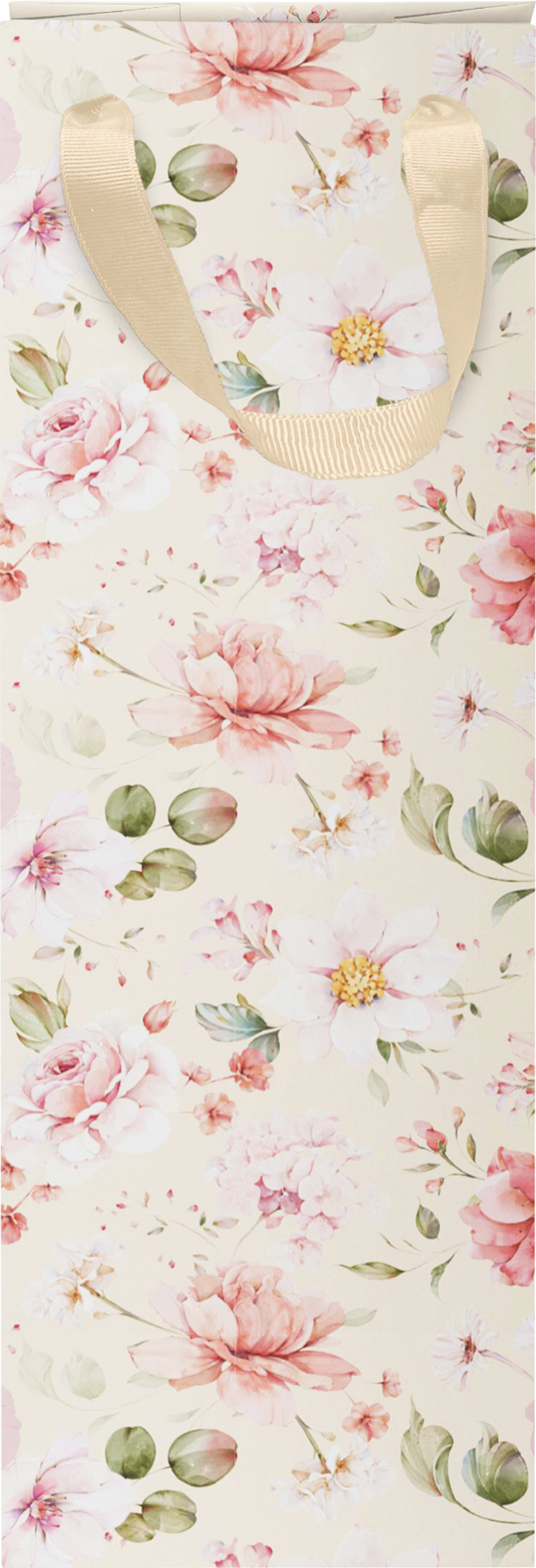 Изображение товара Подарочный пакет CITY HOME TRADE Special Flower под бутылку 12х38х10см премиум