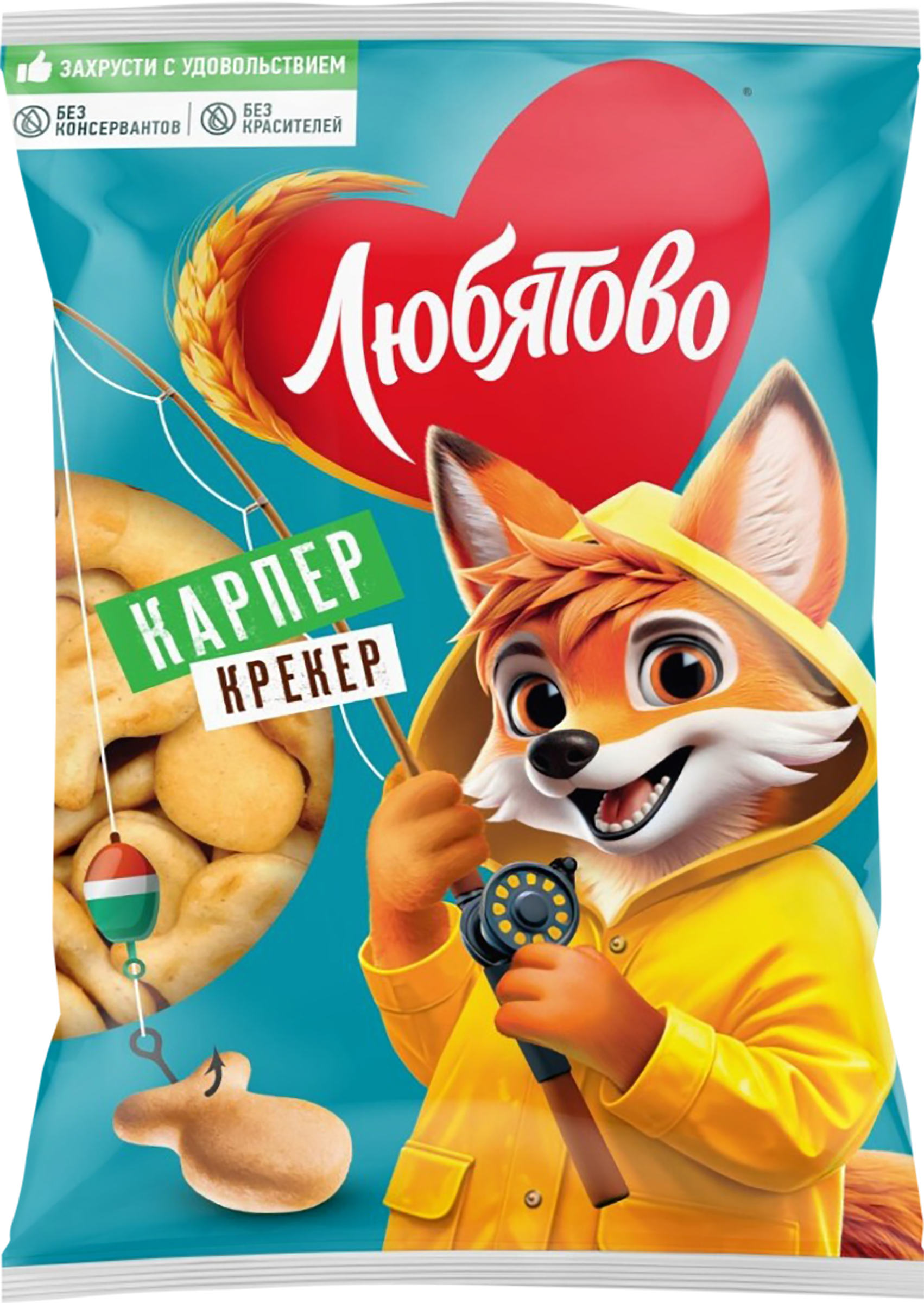 Изображение товара Крекер ЛЮБЯТОВО Карпер 300г - натуральный хрустящий перекус без красителей