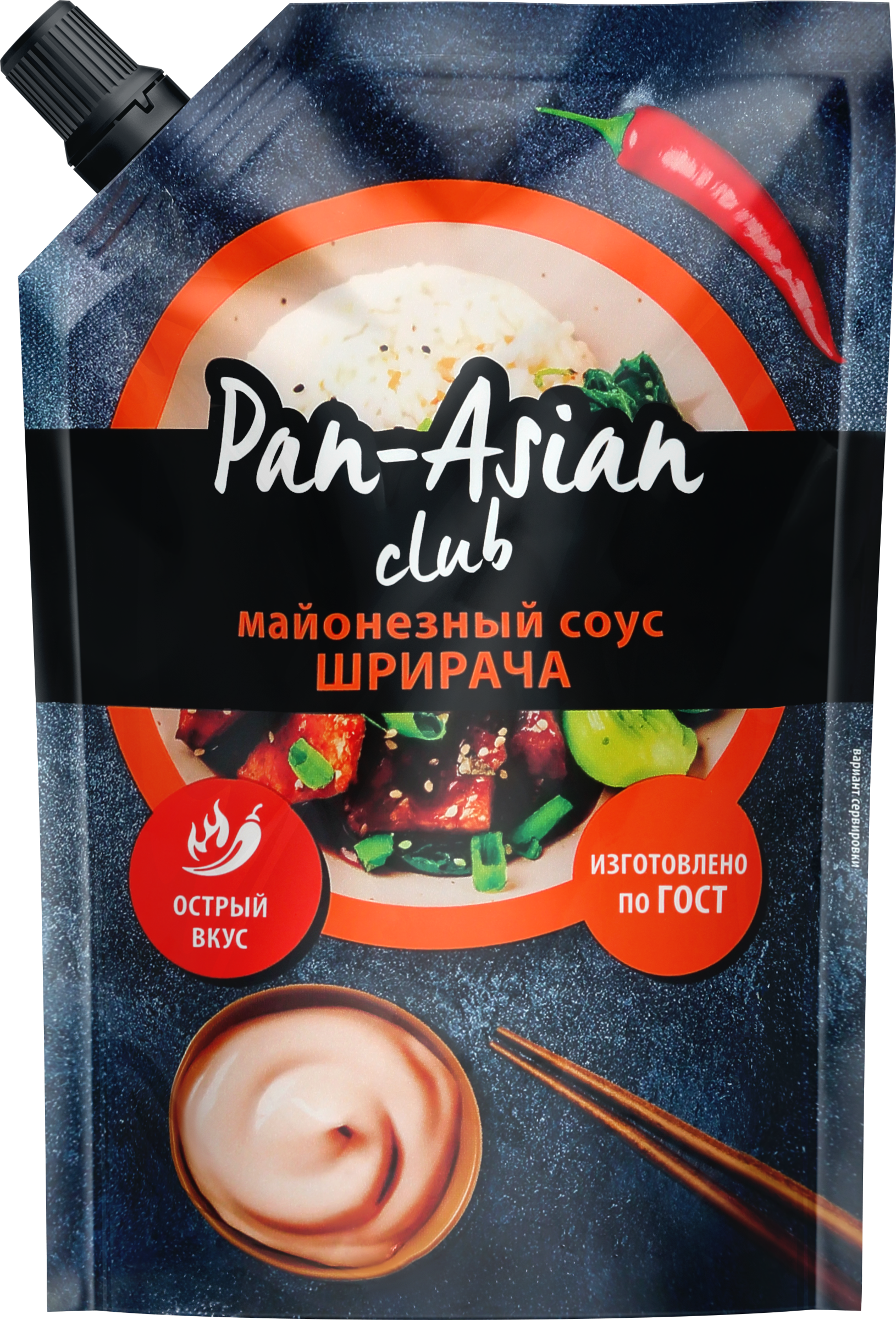 Изображение товара Соус майонезный PAN-ASIAN Шрирача 45% 350 г острый пикантный вкус