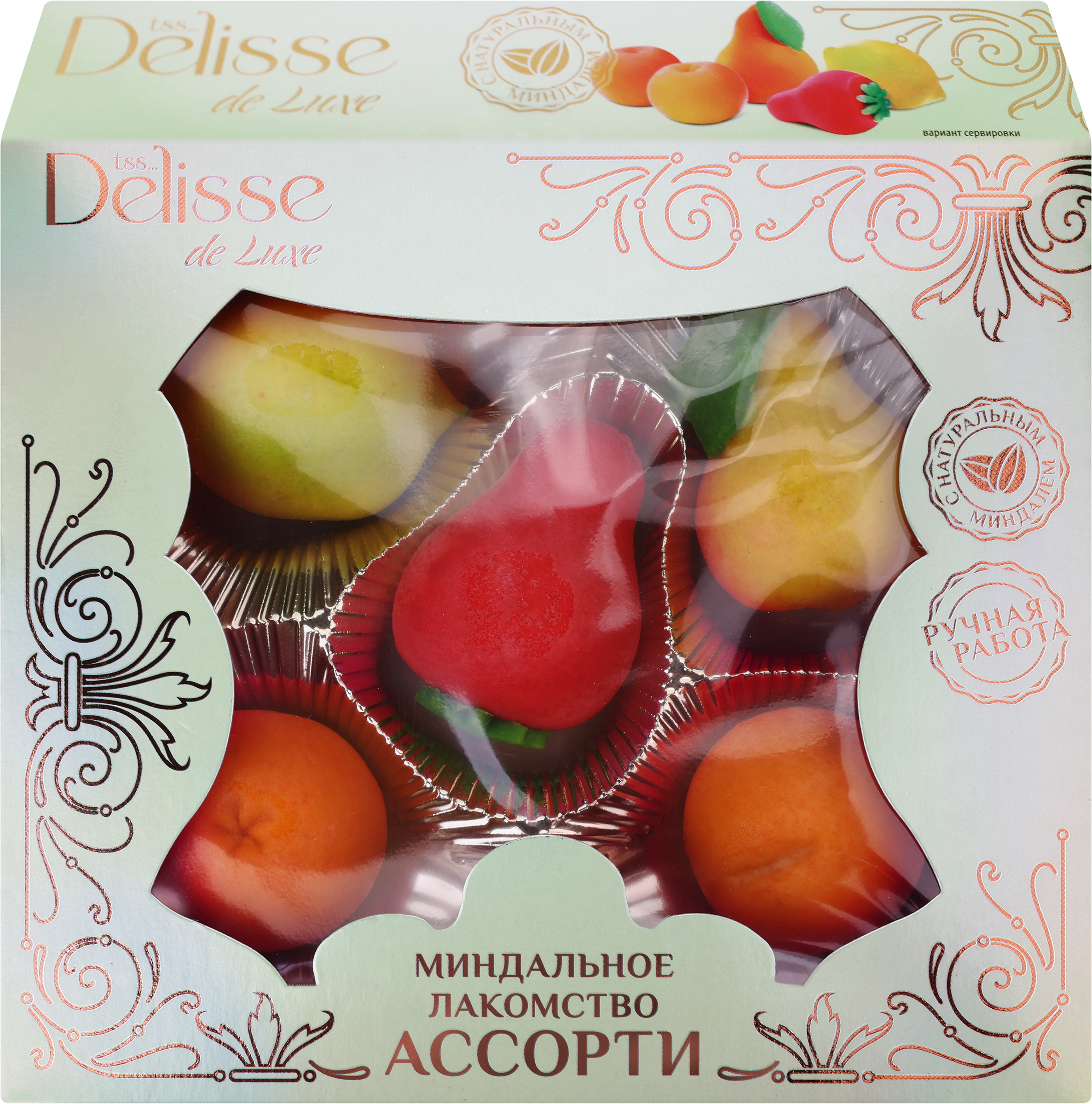 Изображение товара Конфеты DELISSE DE LUXE Миндальное лакомство ассорти, 100г