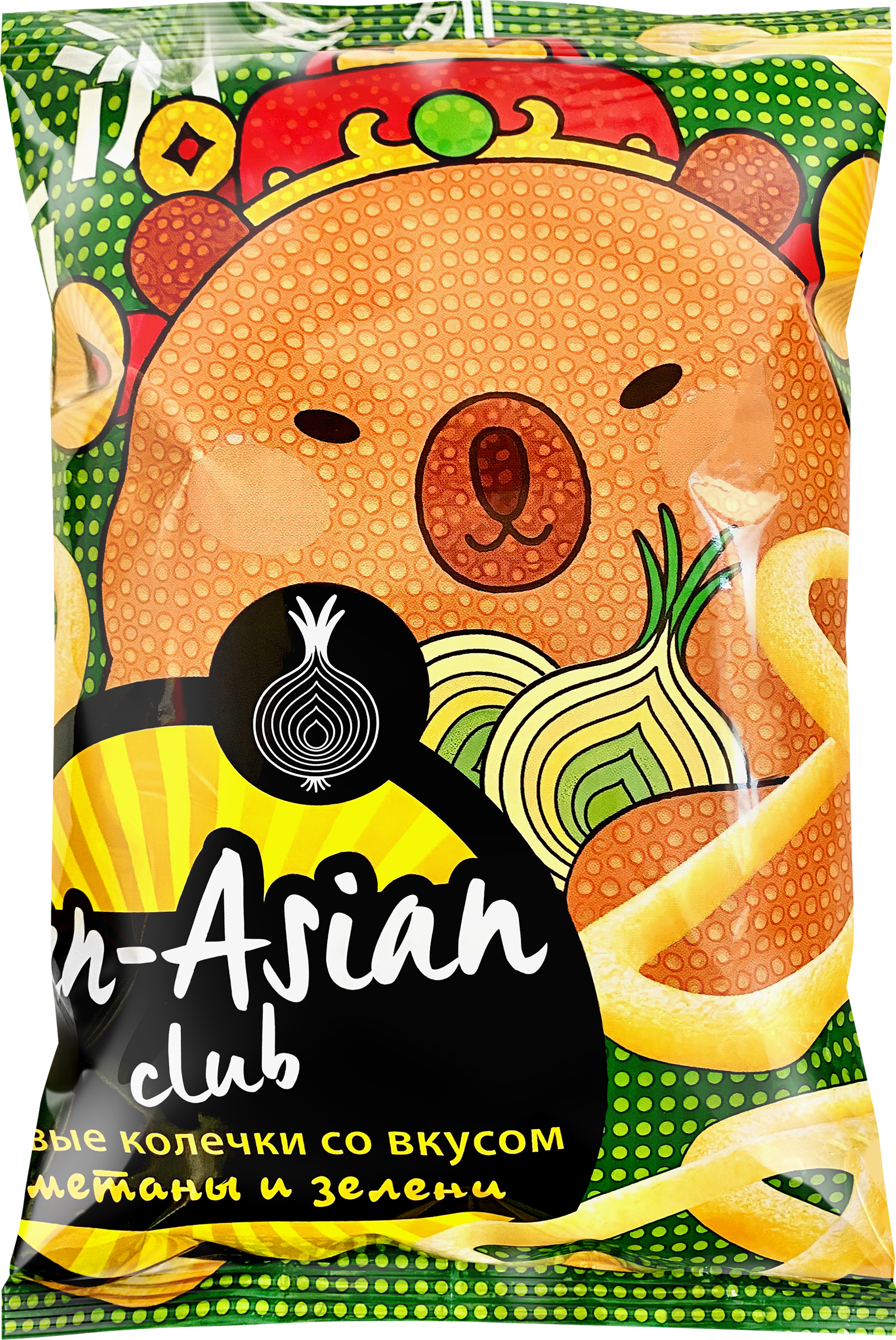 Изображение товара Луковые колечки PAN ASIAN со вкусом сметаны и зелени 100г